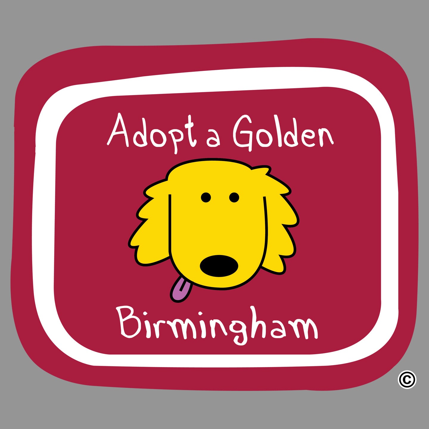 Adopt a Golden Birmingham Logo - Adult Tri-Blend T-Shirt