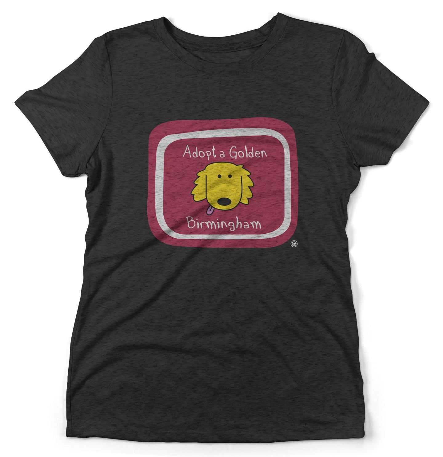 Adopt a Golden Birmingham Logo - Women's Tri-Blend T-Shirt