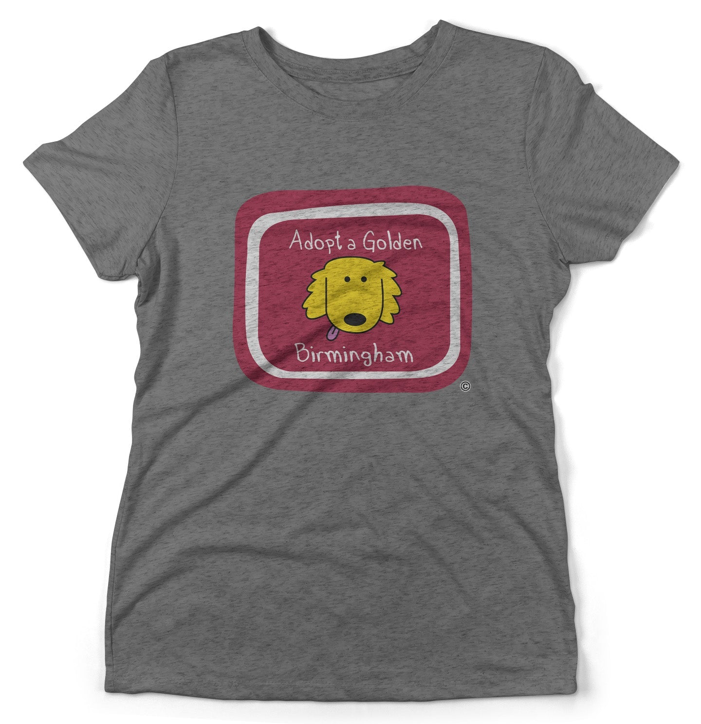 Adopt a Golden Birmingham Logo - Women's Tri-Blend T-Shirt