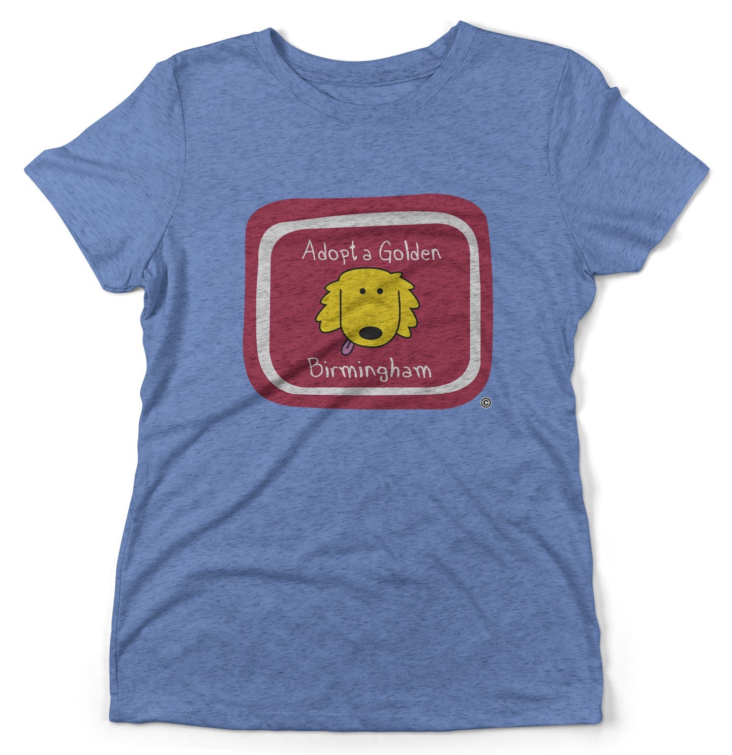 Adopt a Golden Birmingham Logo - Women's Tri-Blend T-Shirt
