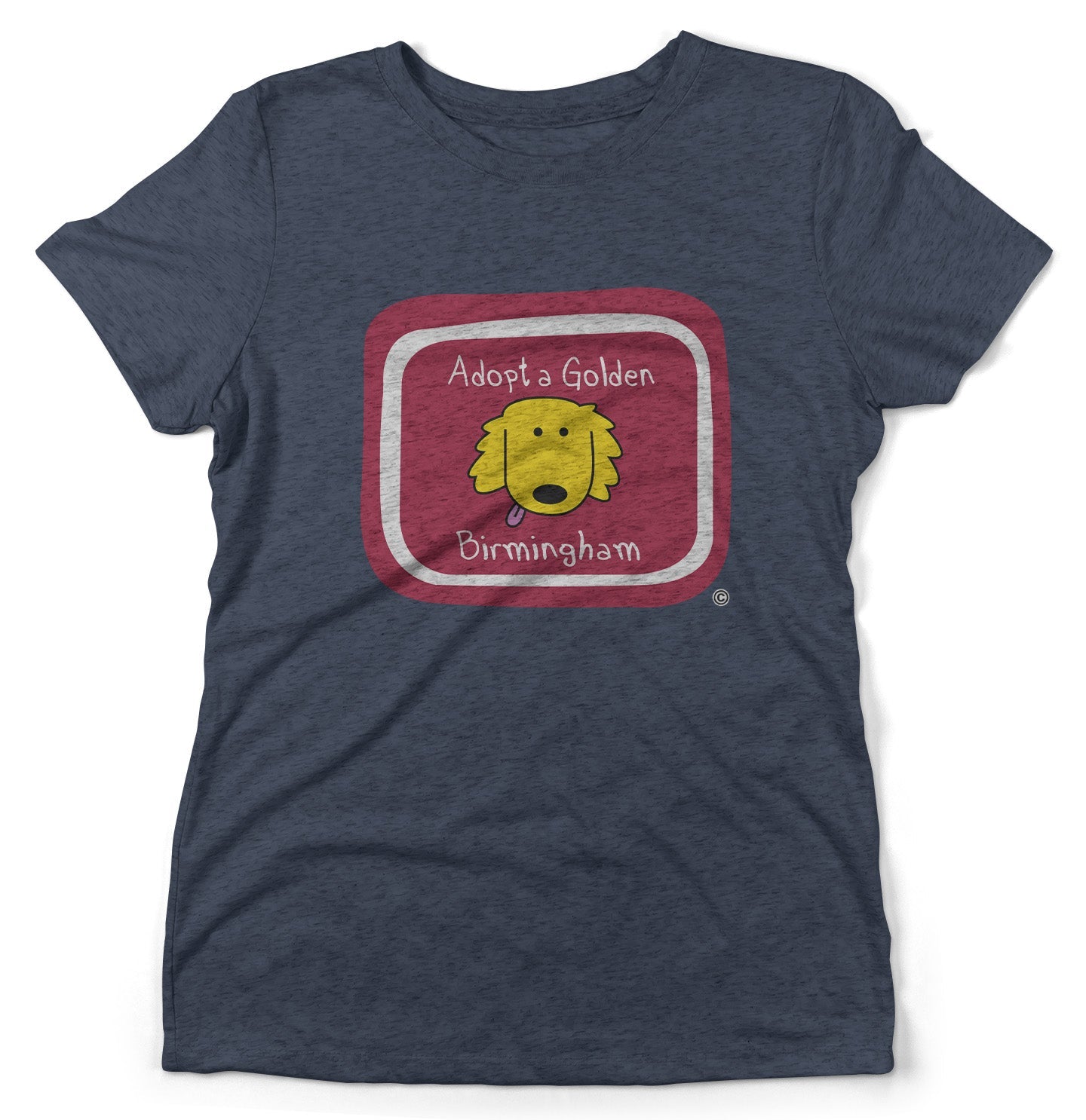 Adopt a Golden Birmingham Logo - Women's Tri-Blend T-Shirt