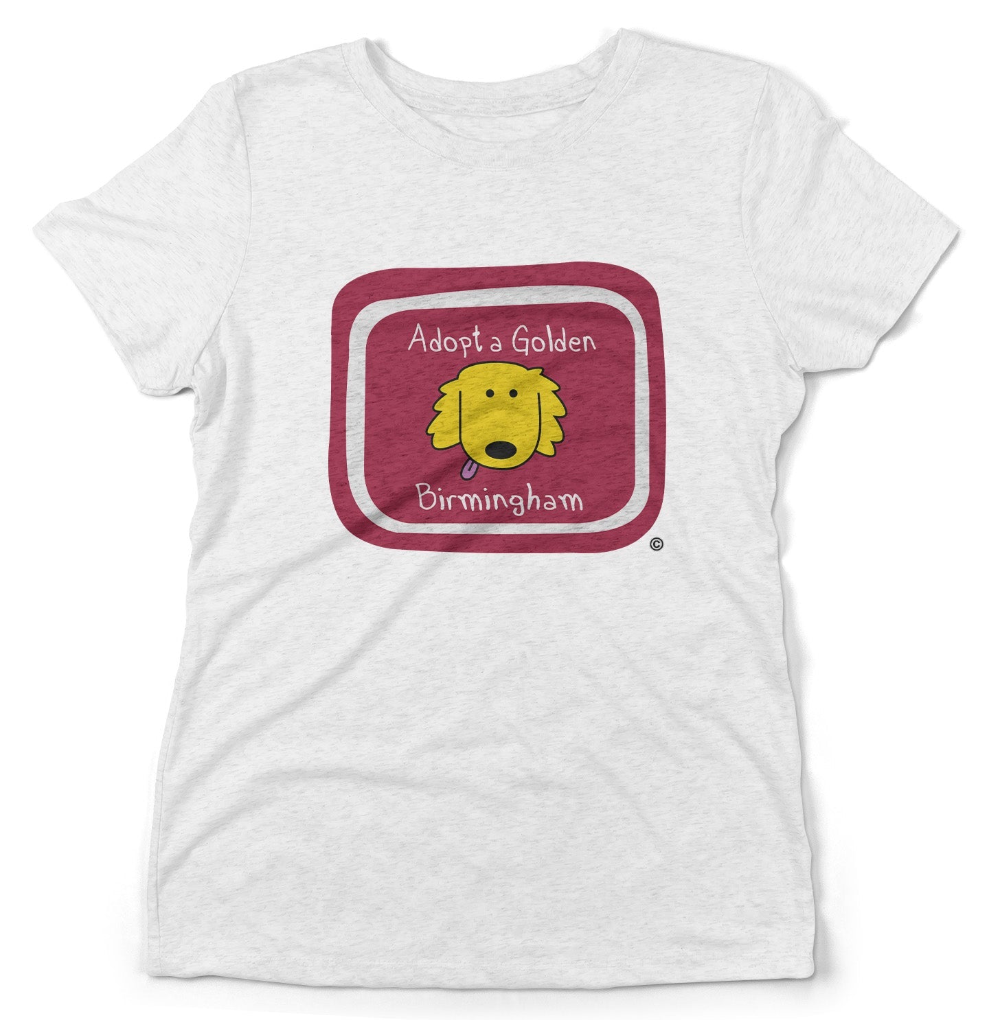 Adopt a Golden Birmingham Logo - Women's Tri-Blend T-Shirt
