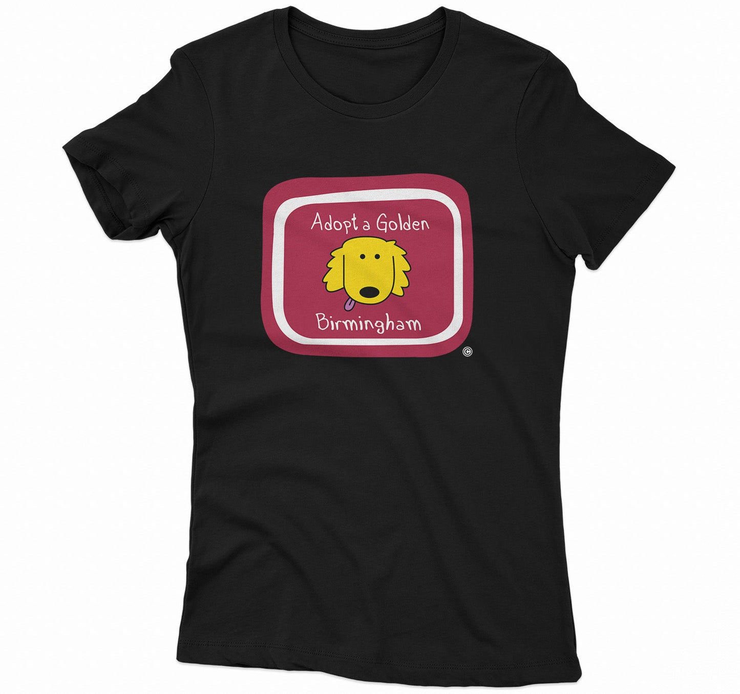 Adopt a Golden Birmingham Logo - Women's Fitted T-Shirt