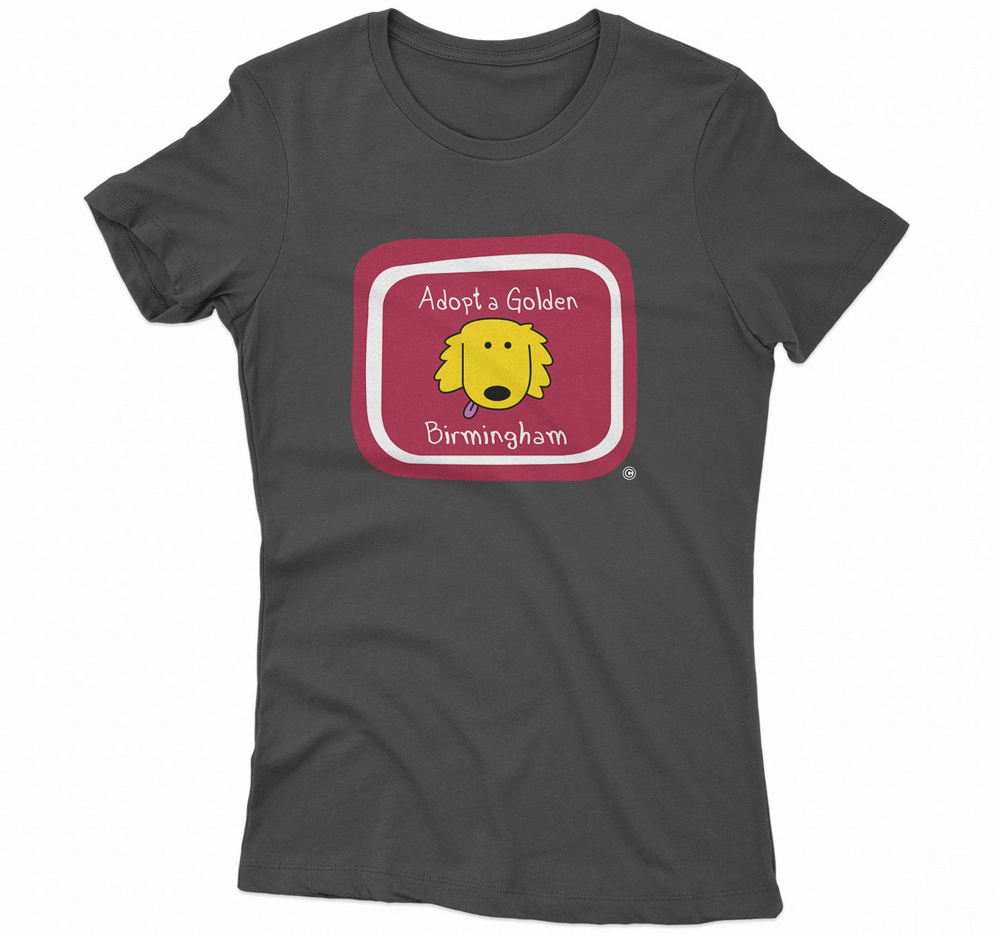 Adopt a Golden Birmingham Logo - Women's Fitted T-Shirt