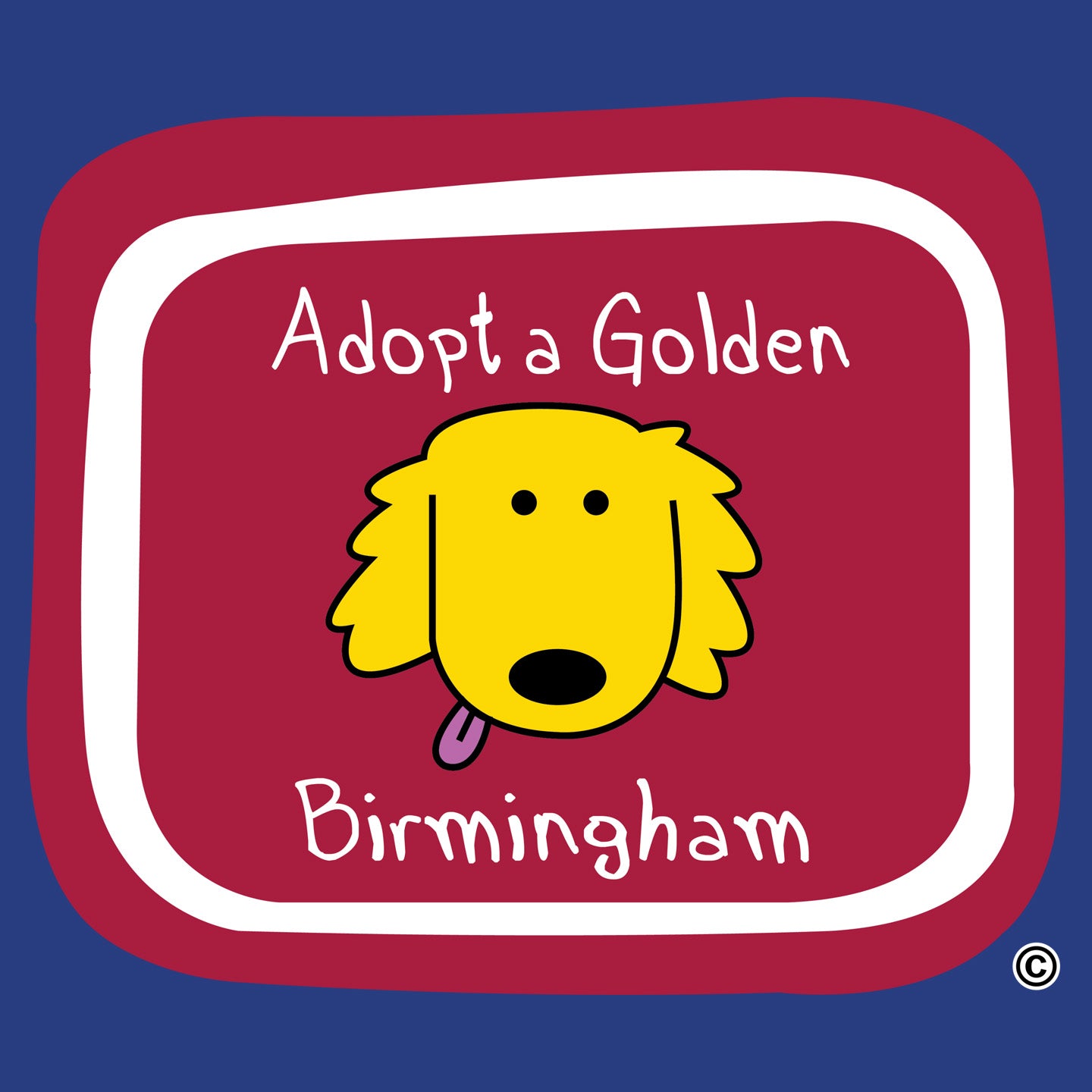 Adopt a Golden Birmingham Logo - Women's Fitted T-Shirt