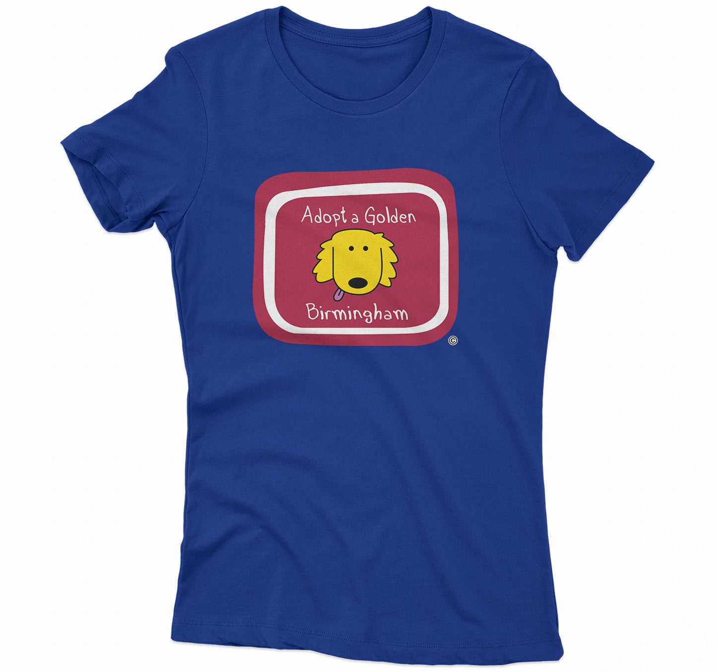 Adopt a Golden Birmingham Logo - Women's Fitted T-Shirt