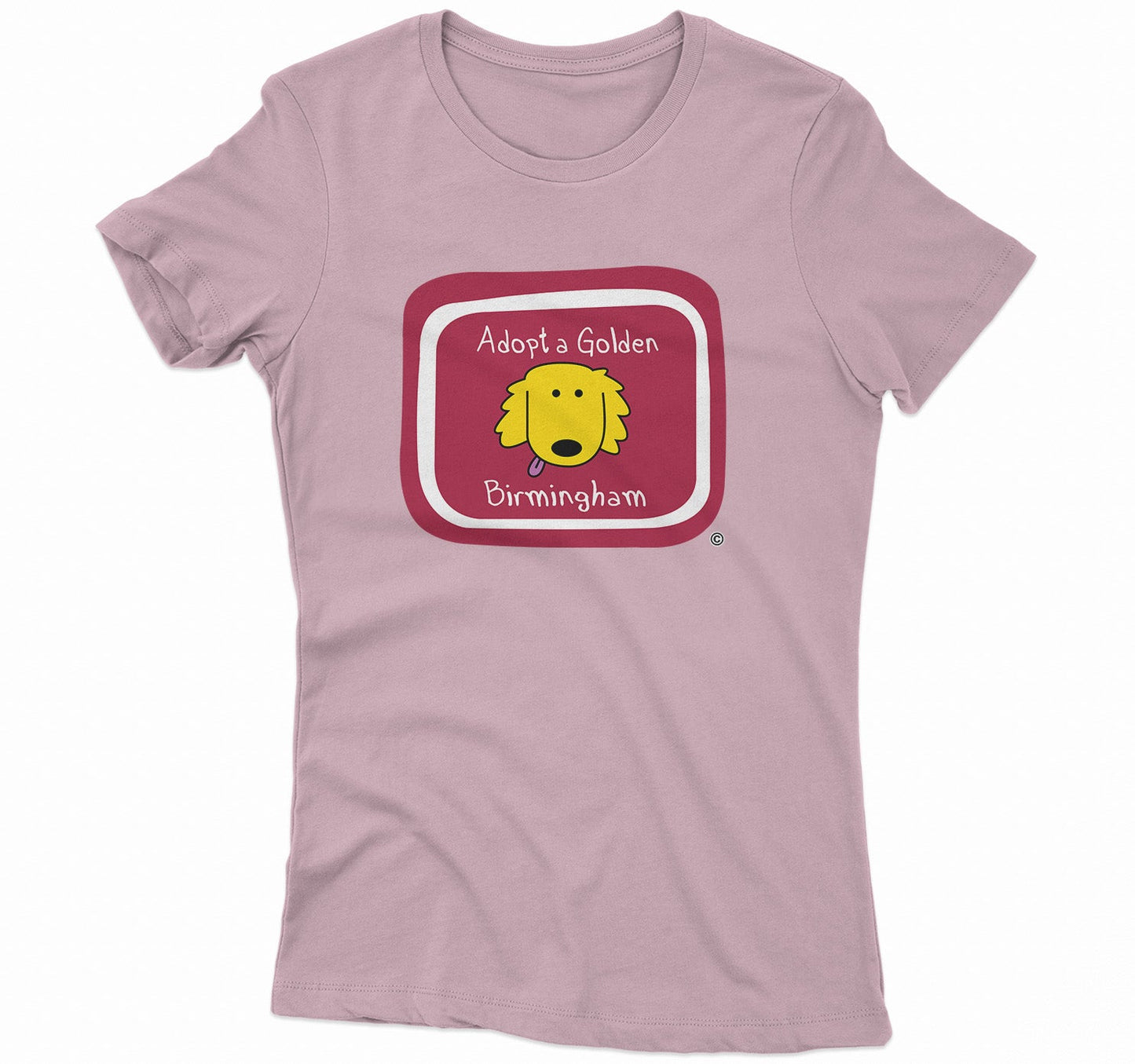 Adopt a Golden Birmingham Logo - Women's Fitted T-Shirt