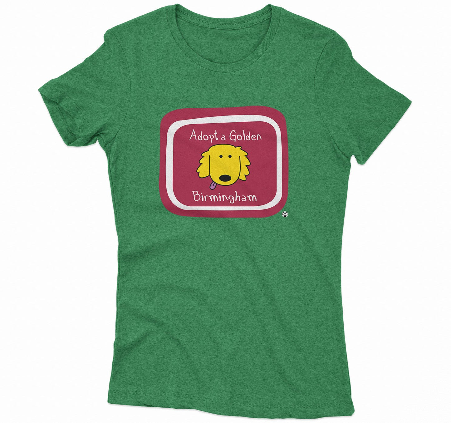 Adopt a Golden Birmingham Logo - Women's Fitted T-Shirt