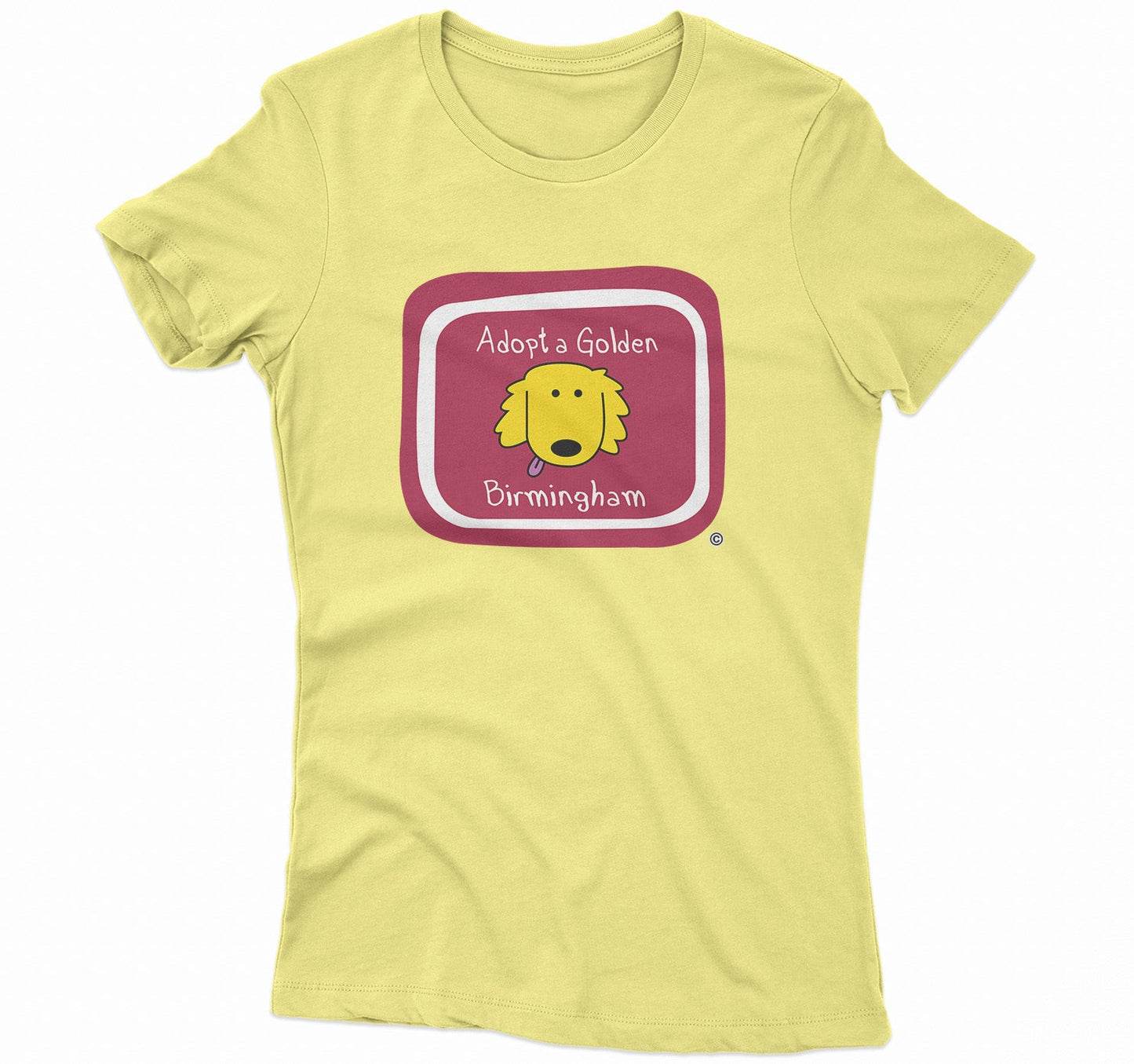 Adopt a Golden Birmingham Logo - Women's Fitted T-Shirt