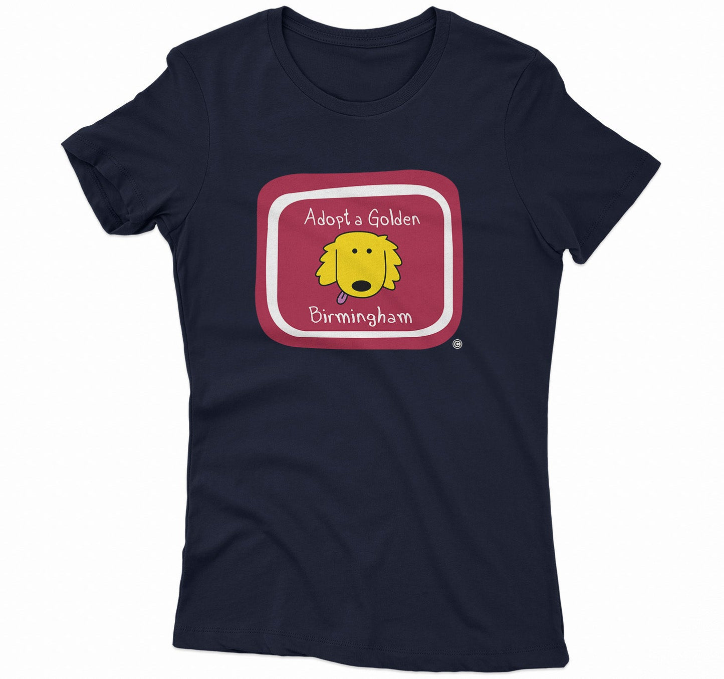 Adopt a Golden Birmingham Logo - Women's Fitted T-Shirt
