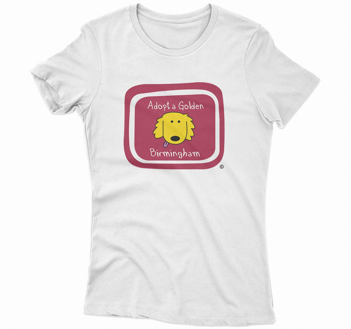 Adopt a Golden Birmingham Logo - Women's Fitted T-Shirt