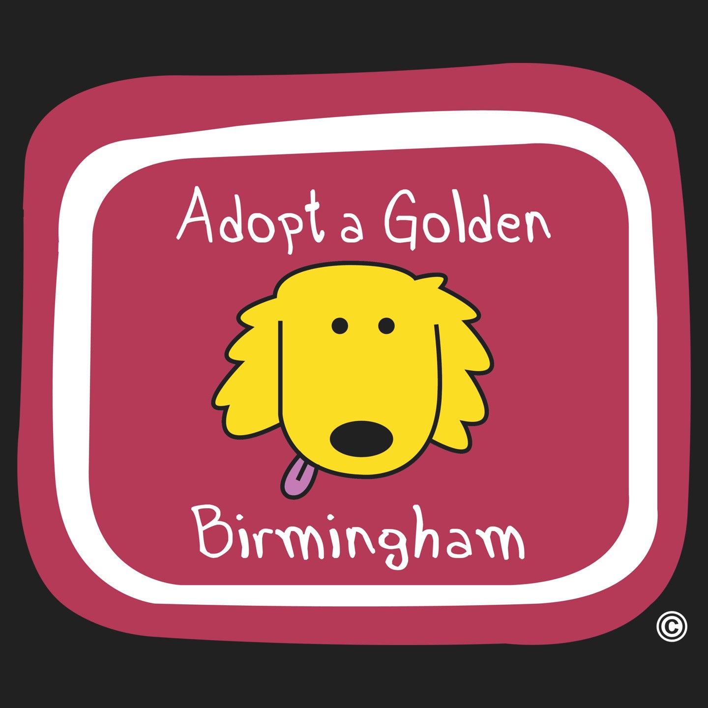 Adopt a Golden Birmingham Logo - Women's V-Neck Long Sleeve T-Shirt