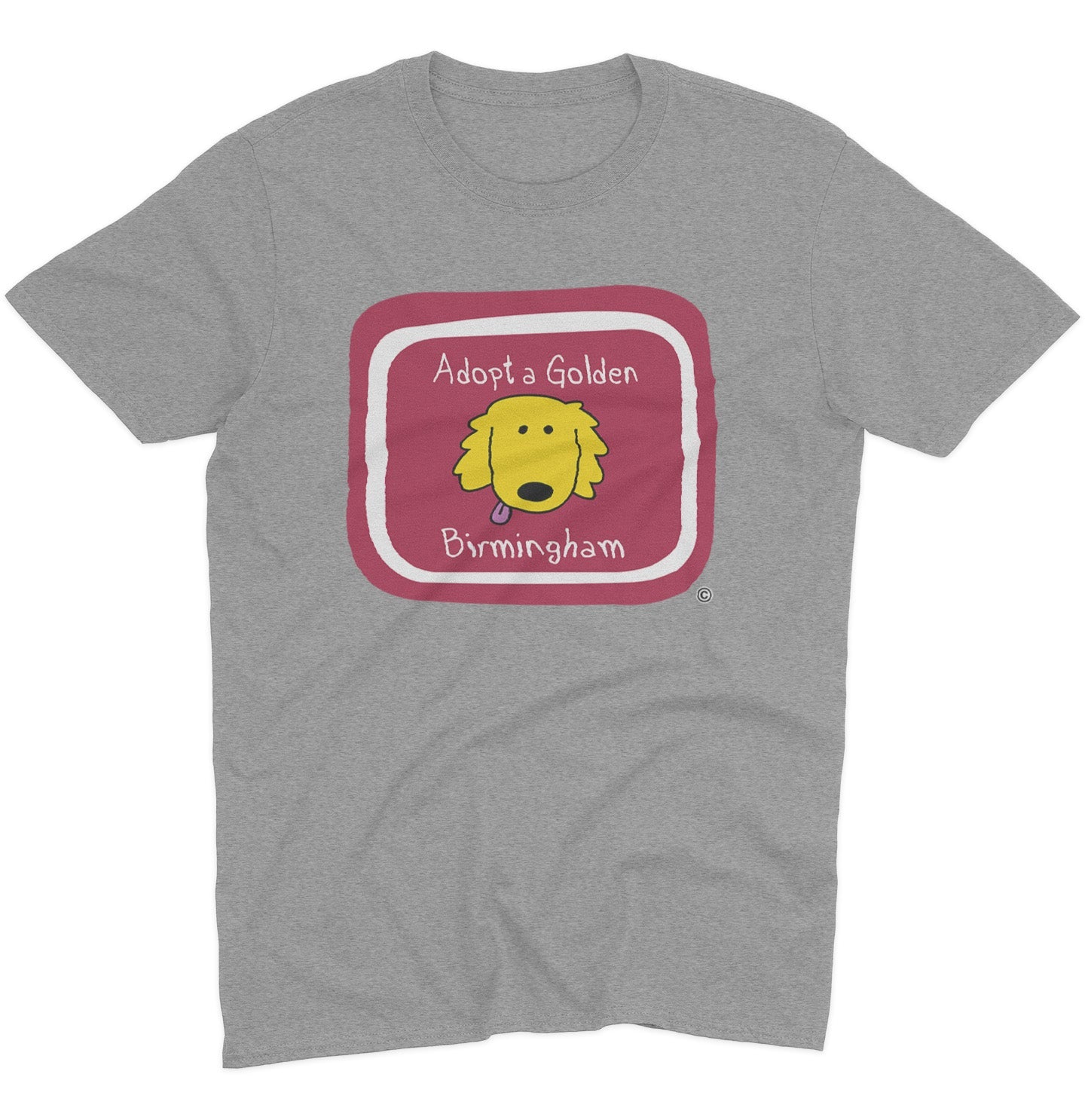 Adopt a Golden Birmingham Logo - Adult Unisex T-Shirt