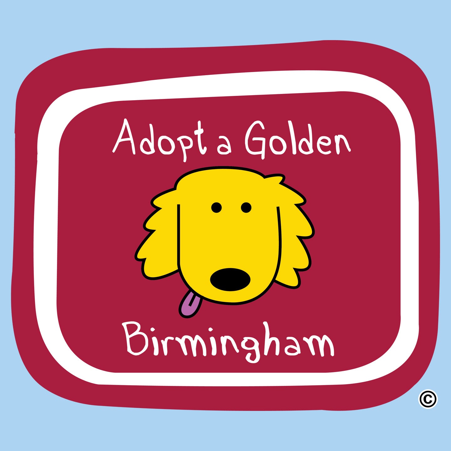 Adopt a Golden Birmingham Logo - Adult Unisex T-Shirt