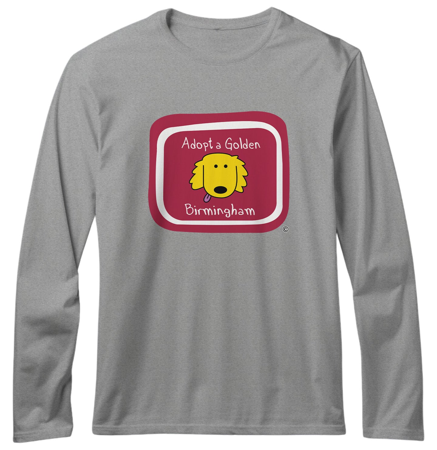 Adopt a Golden Birmingham Logo - Adult Unisex Long Sleeve T-Shirt