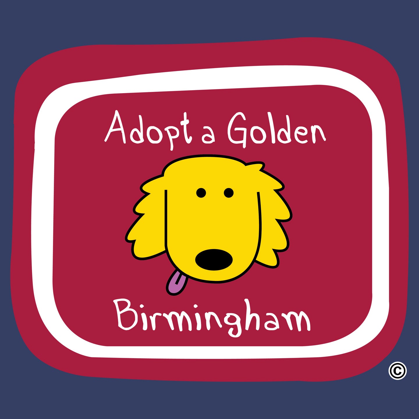 Adopt a Golden Birmingham Logo - Adult Unisex Hoodie Sweatshirt