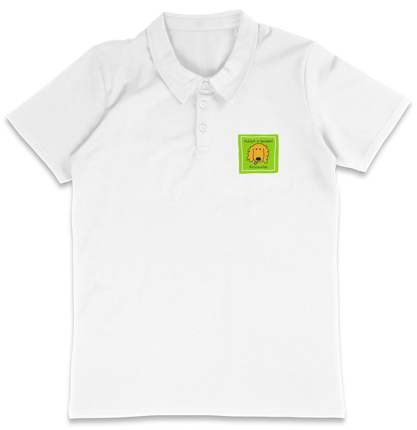 AGK LC Logo - Adult Micro-Mesh Polo - Black - Small - White