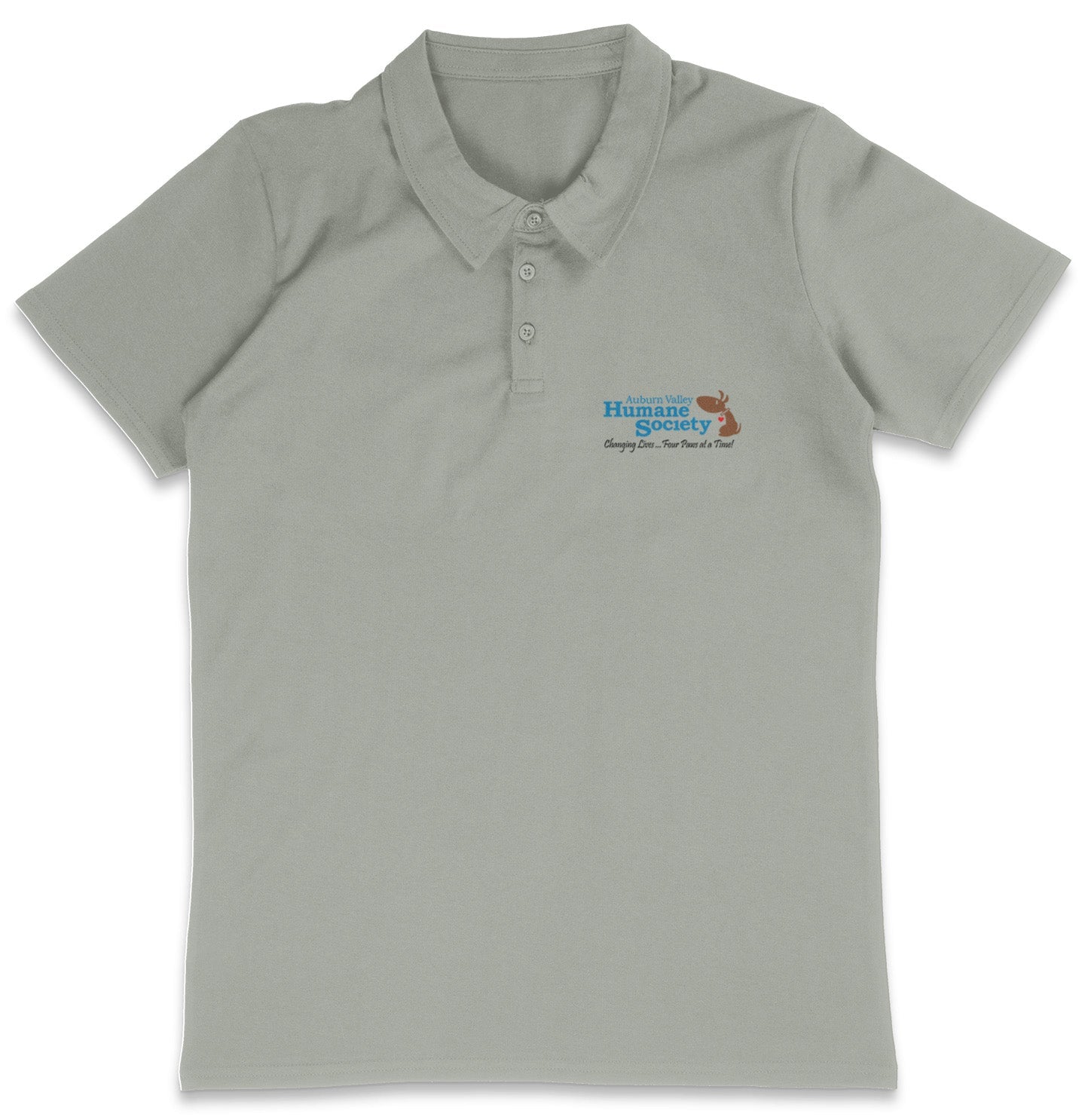 AVHS LC Logo - Adult Micro-Mesh Polo - Light Blue - 3X-Large - Grey