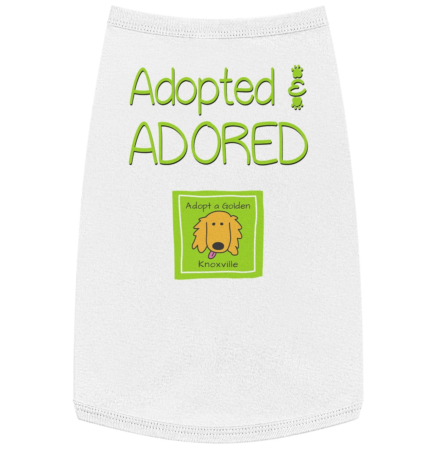 Adopted and Adored AGK - Pet Tank Top - White