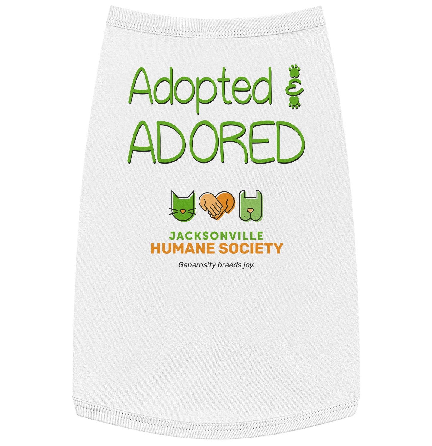 Adopted and Adored JHS - Pet Tank Top - White