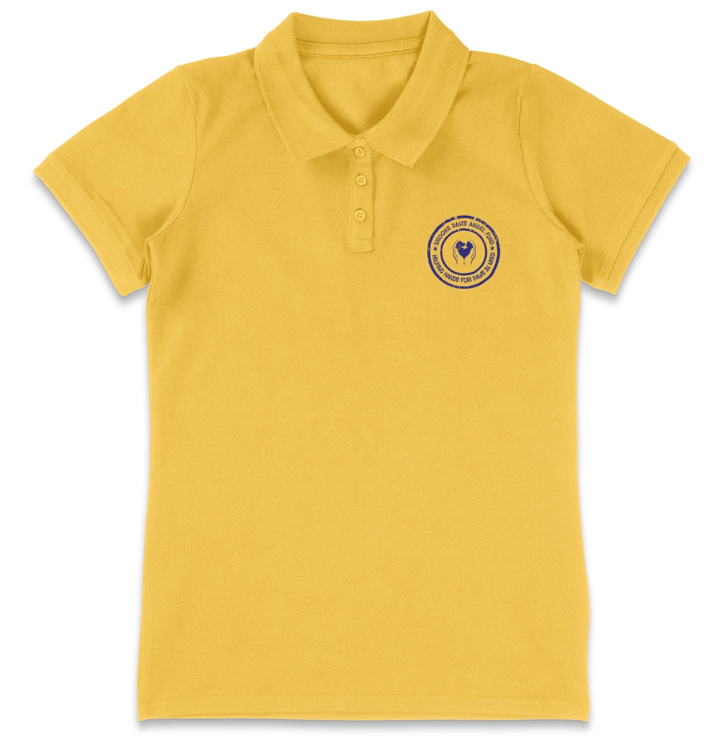 Brooke Davis Angel Fund Circle LC Logo - Women's Micro-Mesh Polo - Light Blue - 2X-Large - Yellow