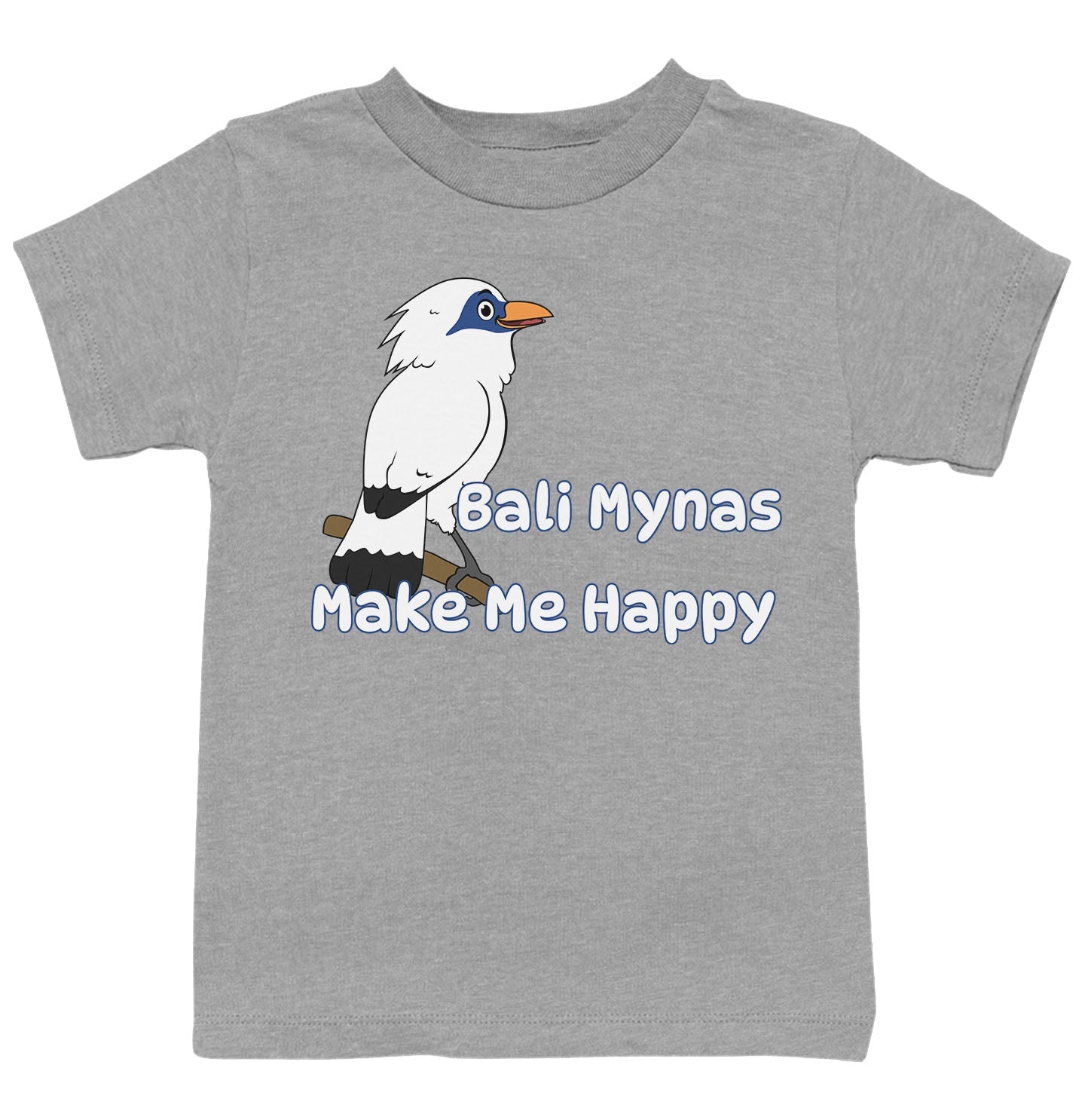 Bali Myna Toon Make Me Happy - Kids' Unisex T-Shirt - Grey