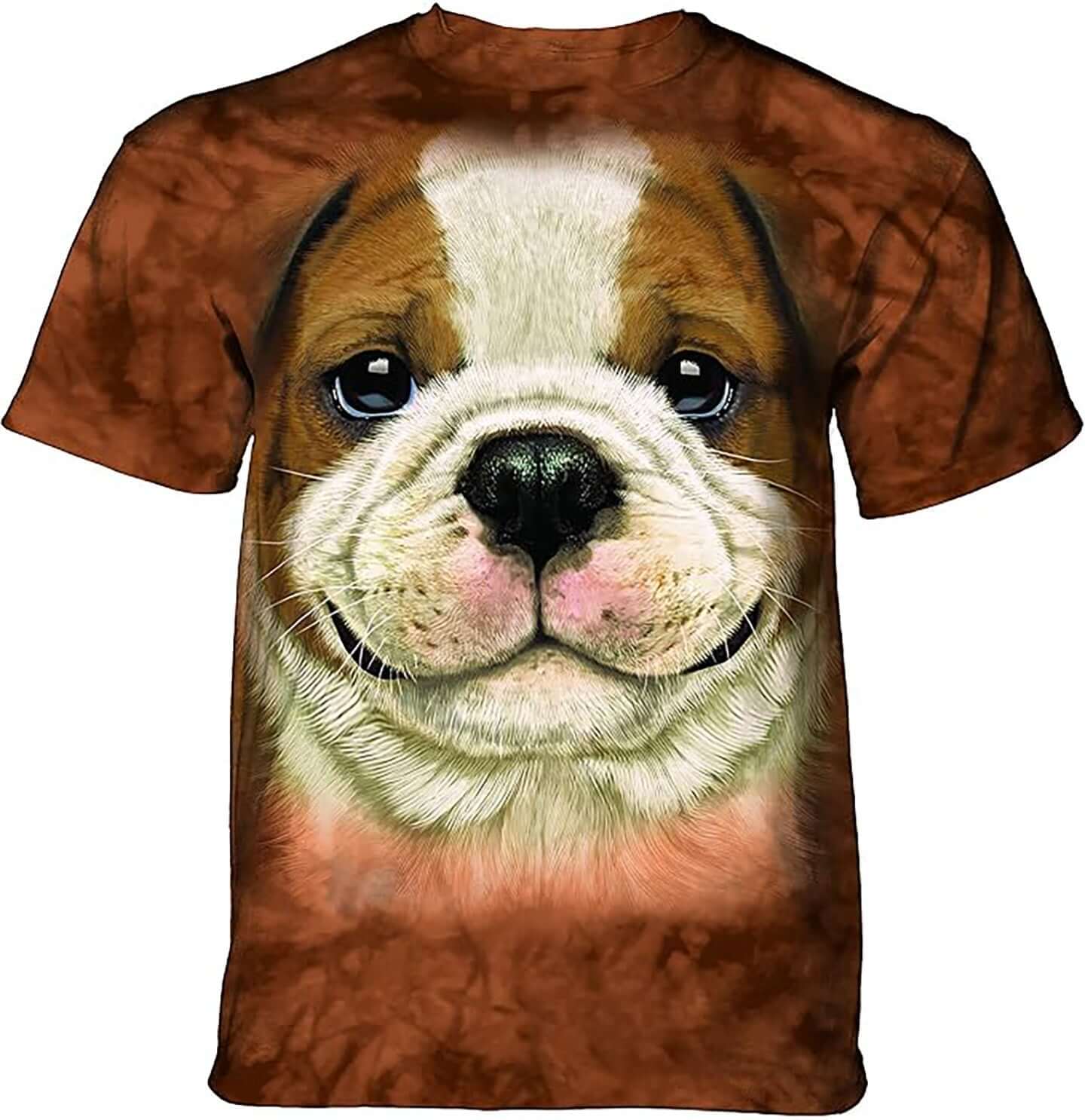 Big Face Bulldog Puppy - Adult Unisex T-Shirt