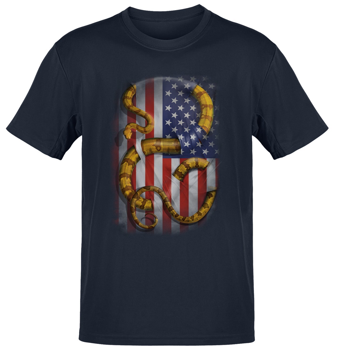 Boa Constrictor USA - Adult Unisex T-Shirt - Navy