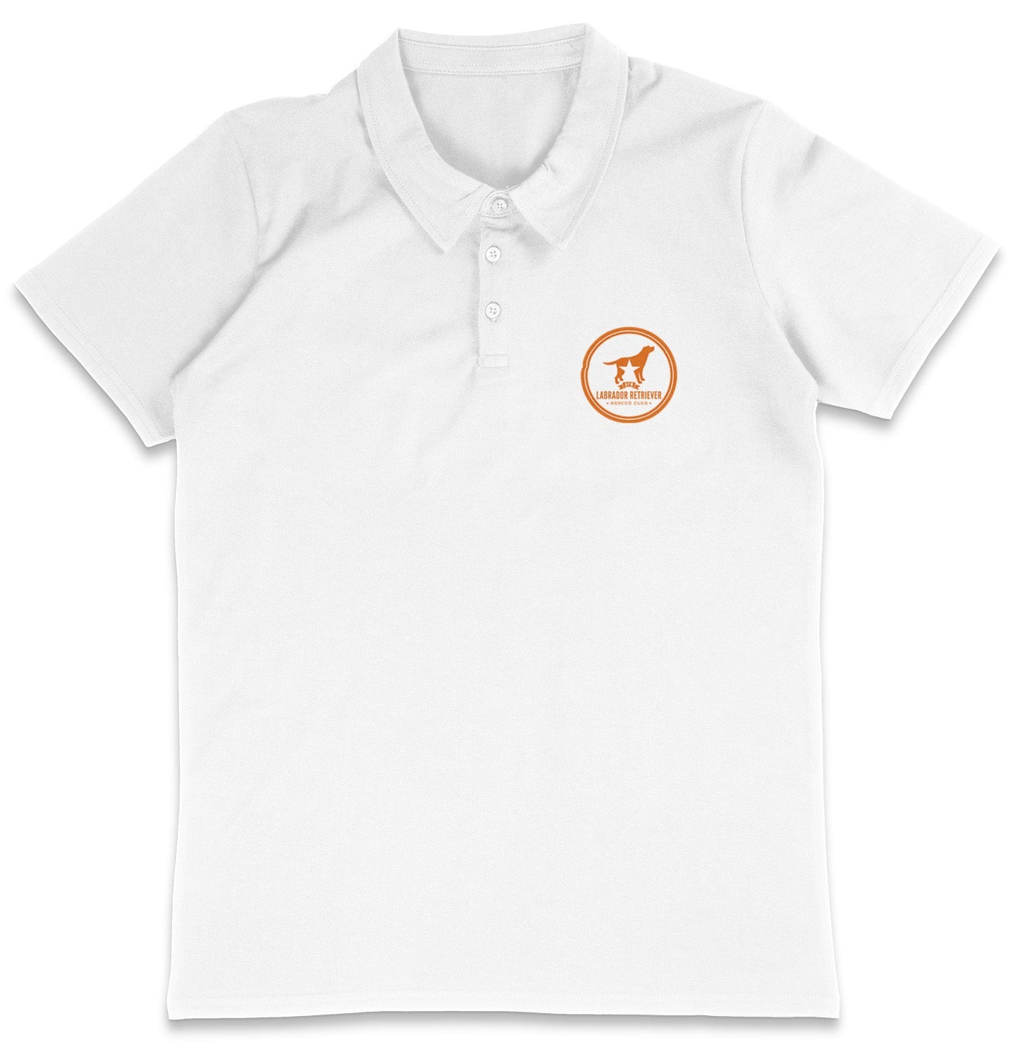 Burnt Orange DFWLRR LC Logo - Adult Micro-Mesh Polo - Black - 2X-Large - White