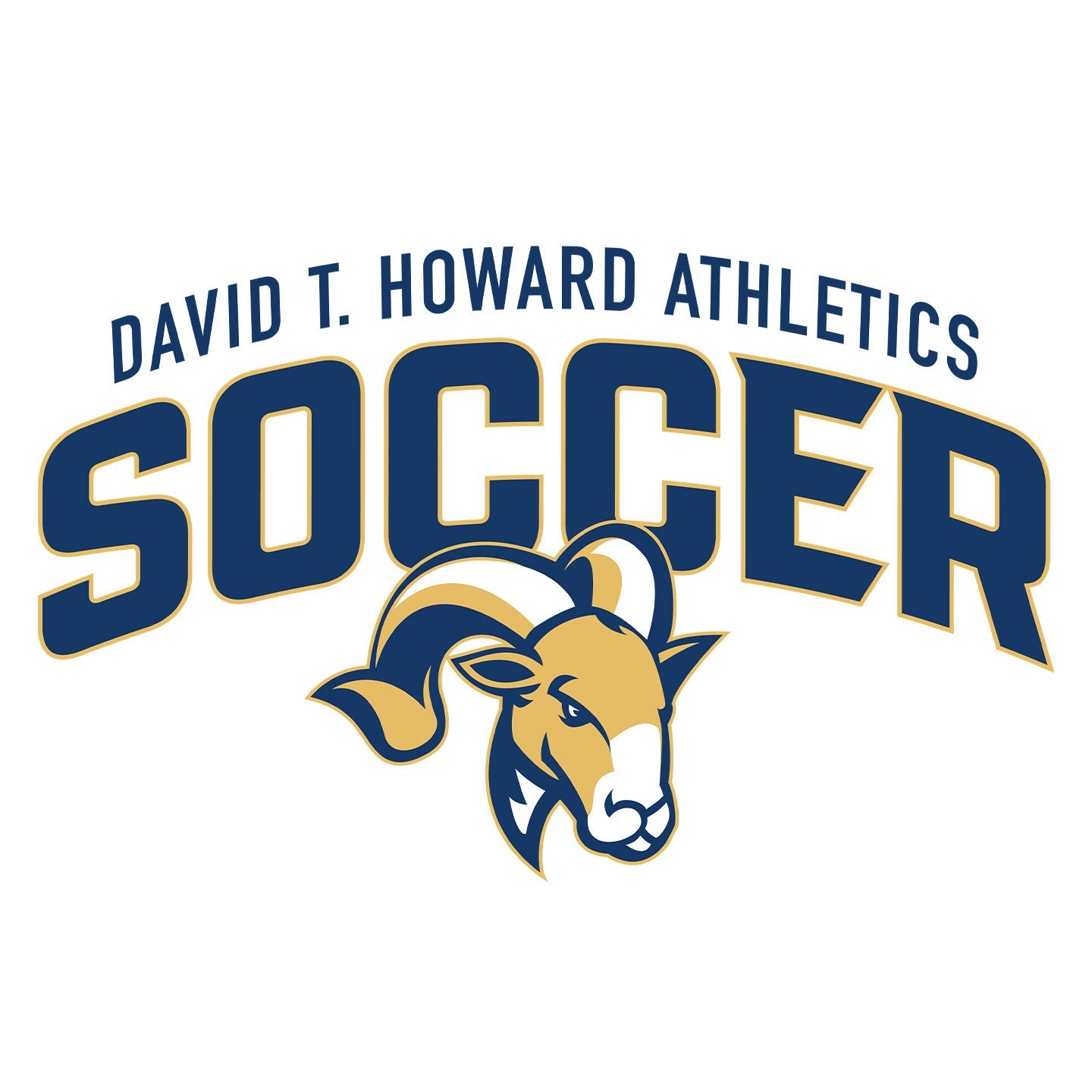 DTH Rams Athletics Full Color Sport Arch - Adult Dri-Fit Long Sleeve T-shirt - Graphic