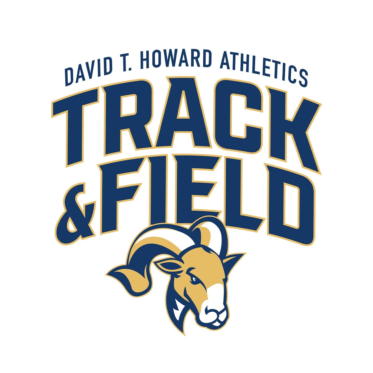 DTH Rams Athletics Full Color Sport Arch - Adult Dri-Fit T-shirt - Graphic