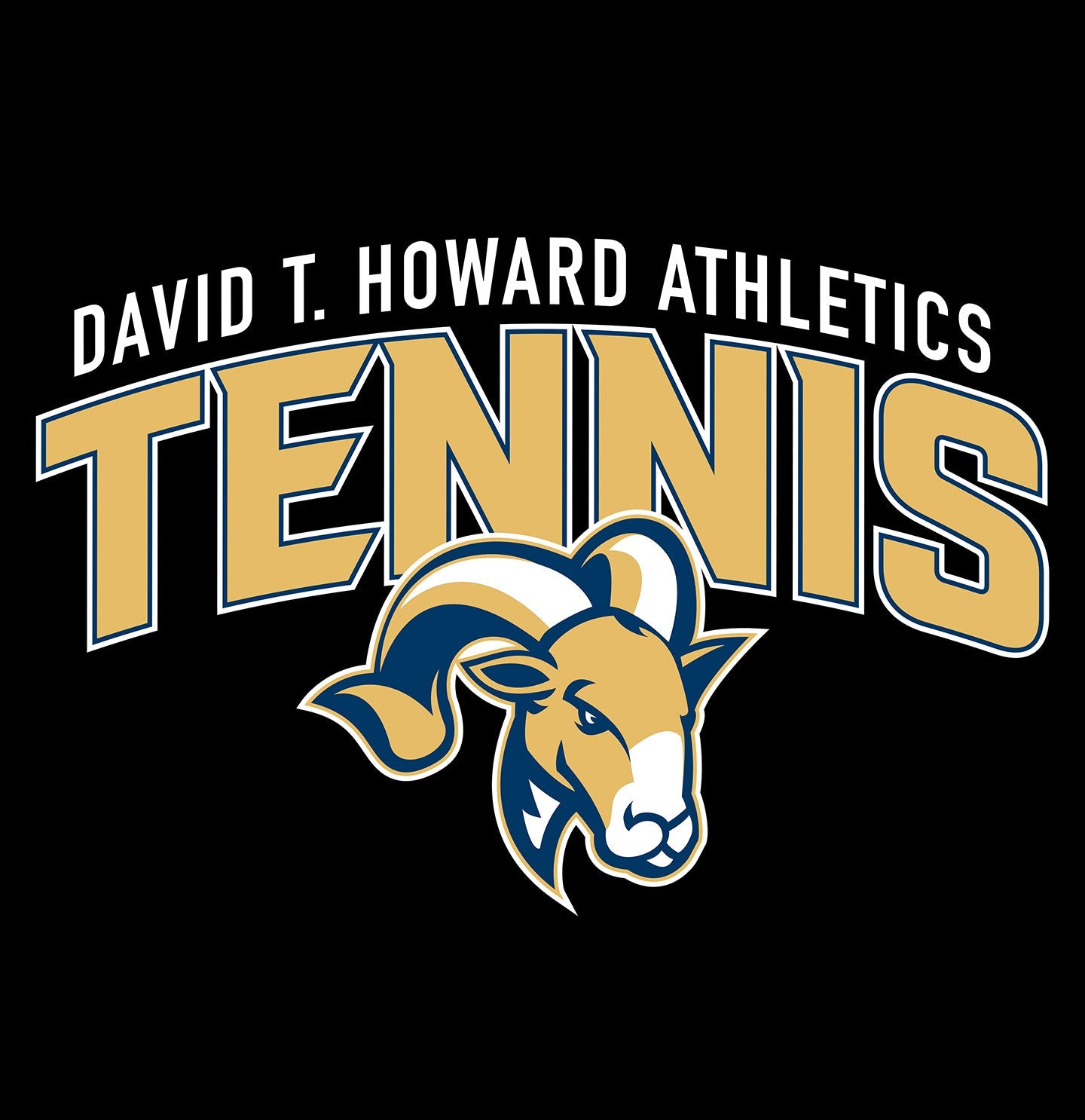 DTH Rams Athletics Full Color Sport Arch - Women's V-Neck T-Shirt - Graphic