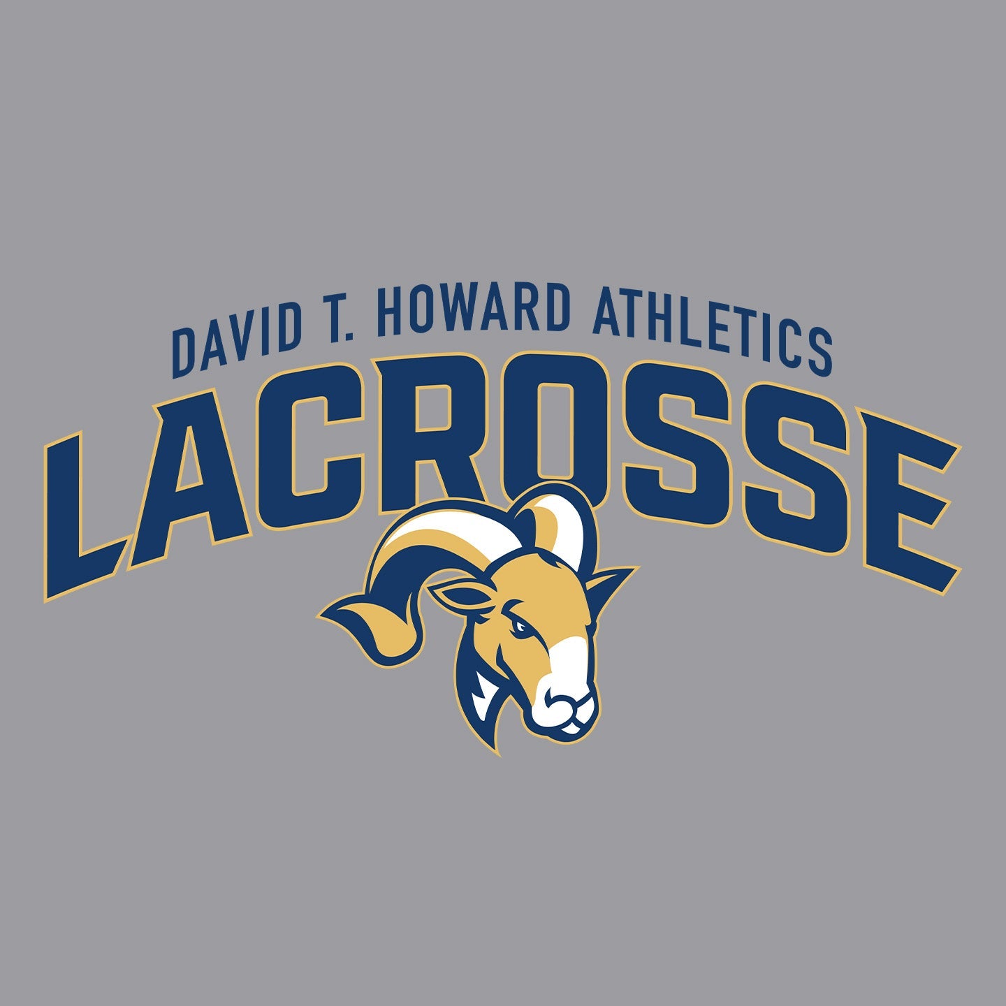 DTH Rams Athletics Full Color Sport Arch - Adult Unisex Long Sleeve T-Shirt - Graphic