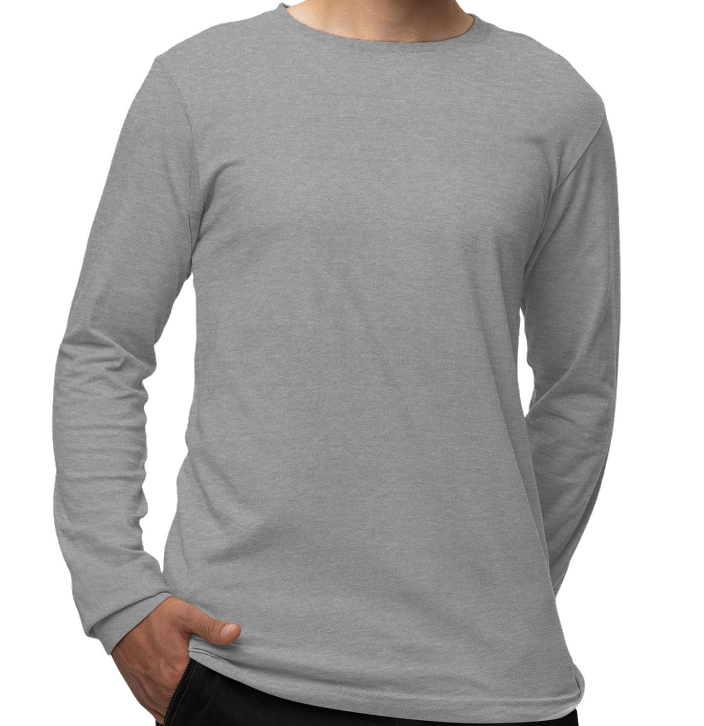 DTH Rams Athletics Full Color Sport Arch - Adult Unisex Long Sleeve T-Shirt - Grey