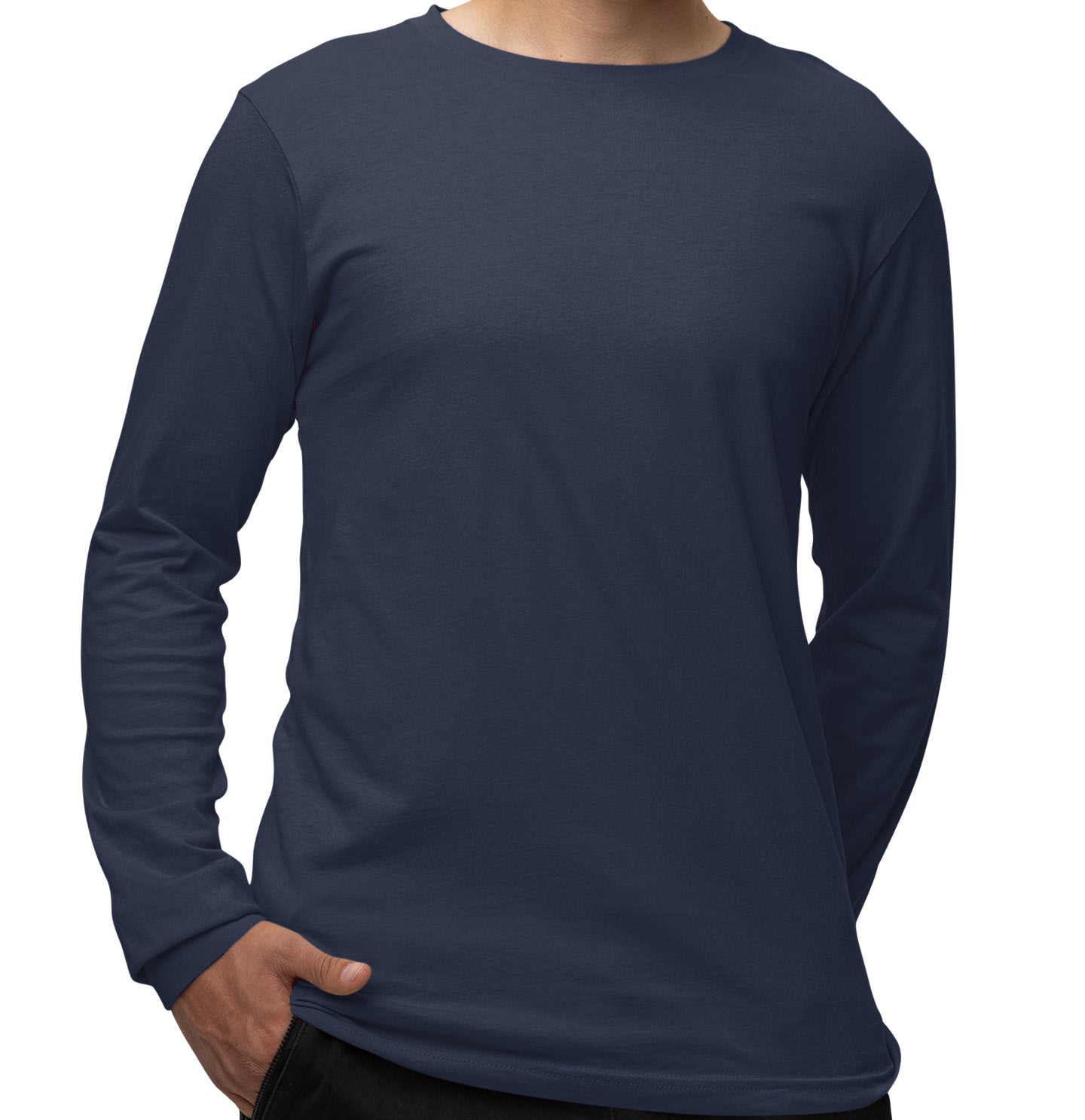 DTH Rams Athletics Full Color Sport Arch - Adult Unisex Long Sleeve T-Shirt - Navy