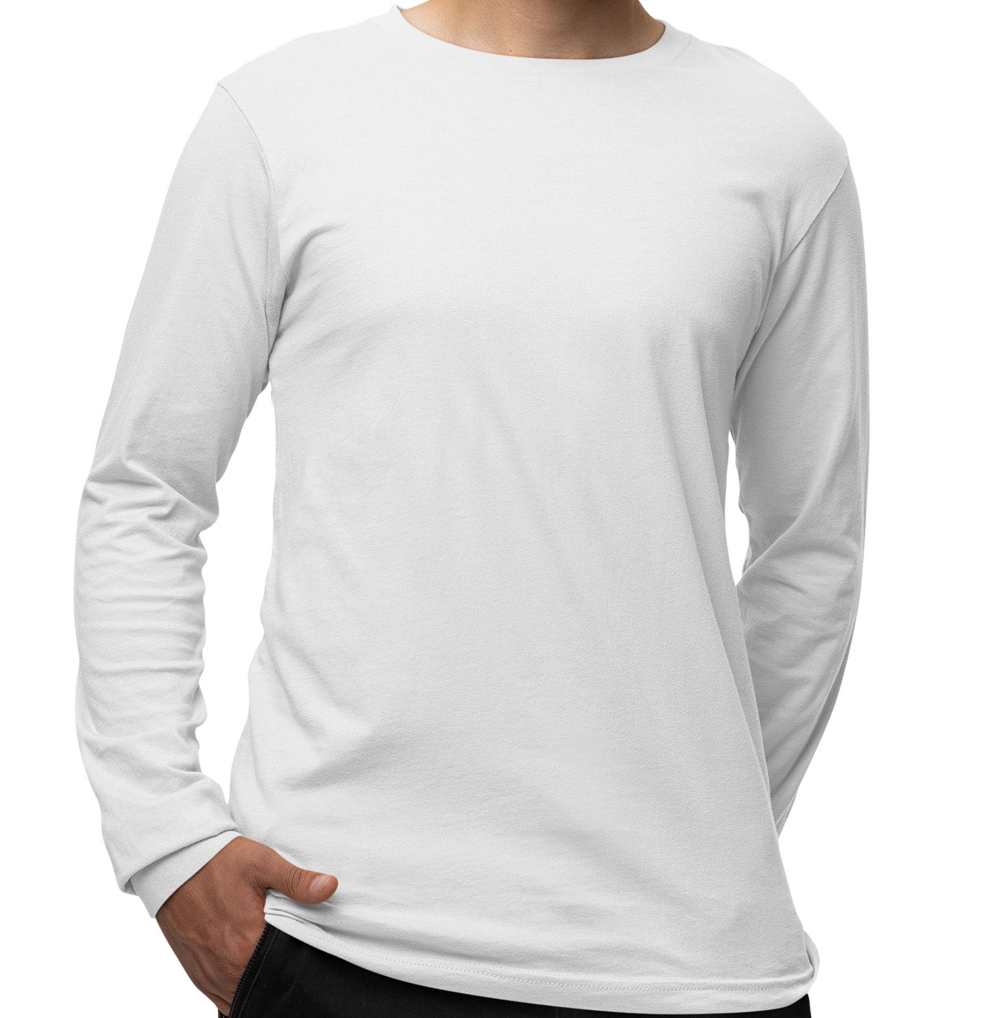 DTH Rams Athletics Full Color Sport Arch - Adult Unisex Long Sleeve T-Shirt - White