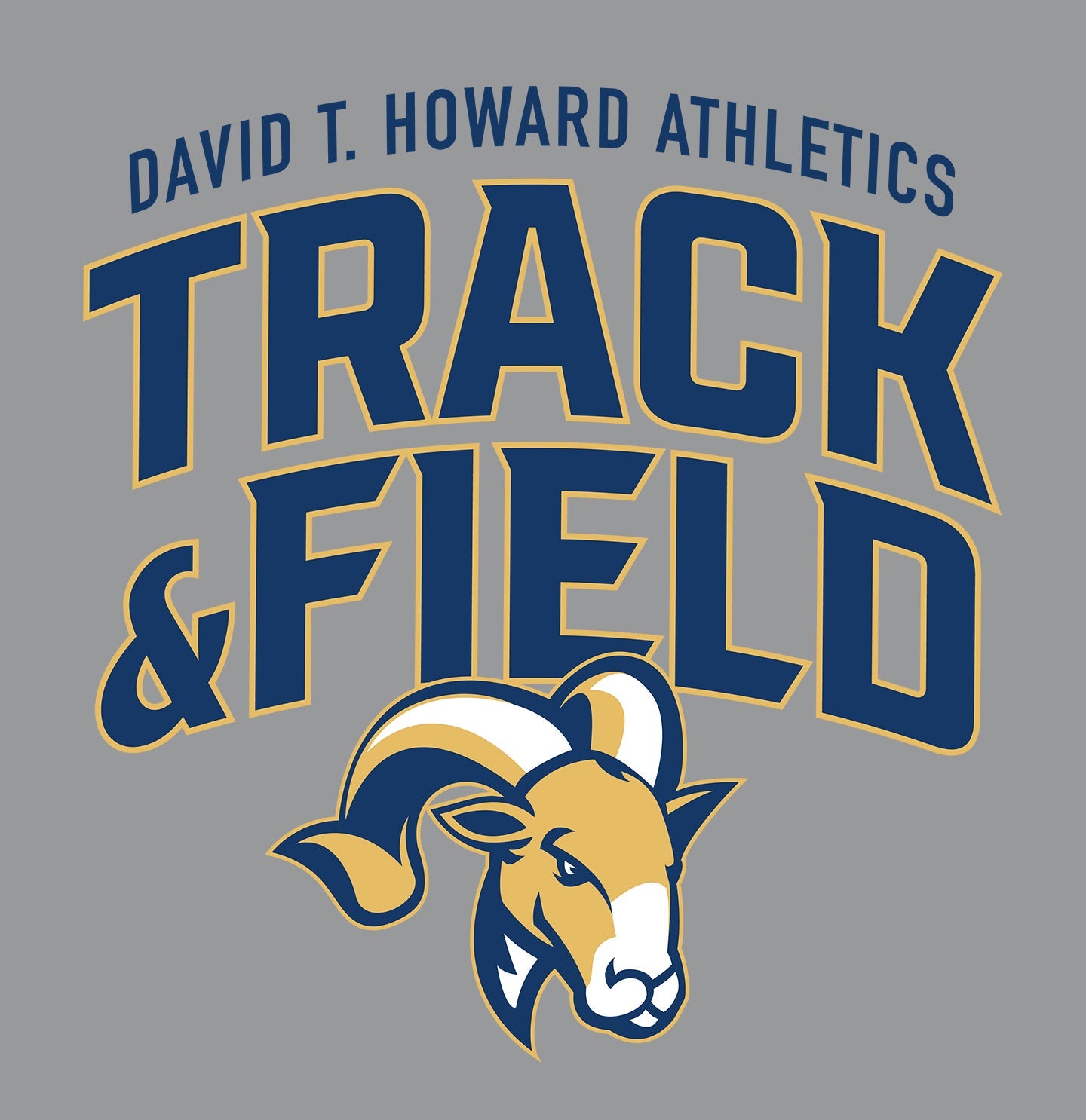 DTH Rams Athletics Full Color Sport Arch - Adult Unisex Crewneck Sweatshirt - Graphic