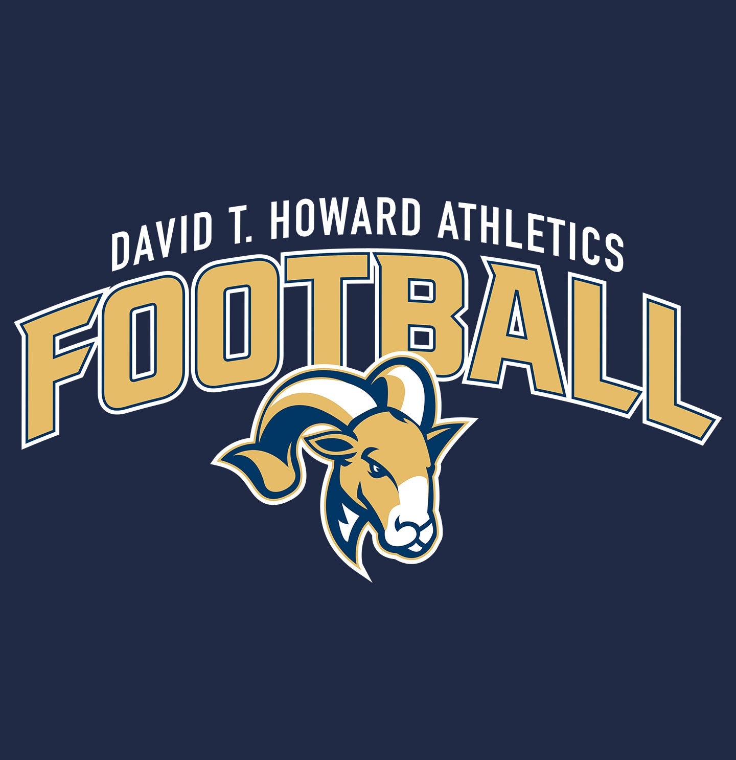 DTH Rams Athletics Full Color Sport Arch - Adult Unisex Hoodie Sweatshirt - Graphic