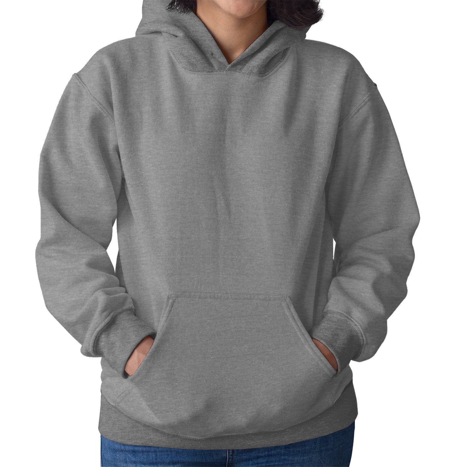 DTH Rams Athletics Full Color Sport Arch - Adult Unisex Hoodie Sweatshirt - Grey