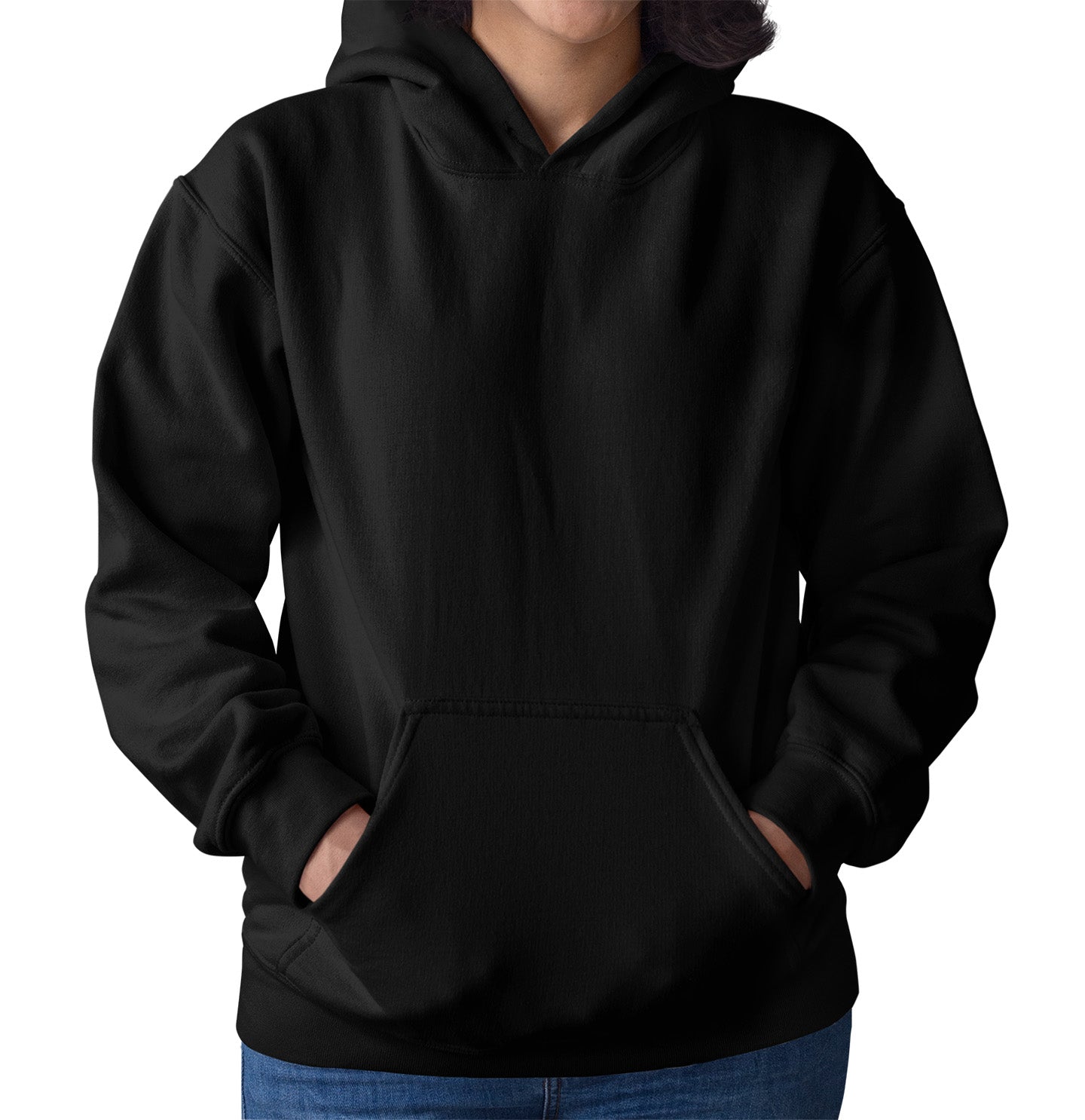 DTH Rams Athletics Full Color Sport Arch - Adult Unisex Hoodie Sweatshirt - Black