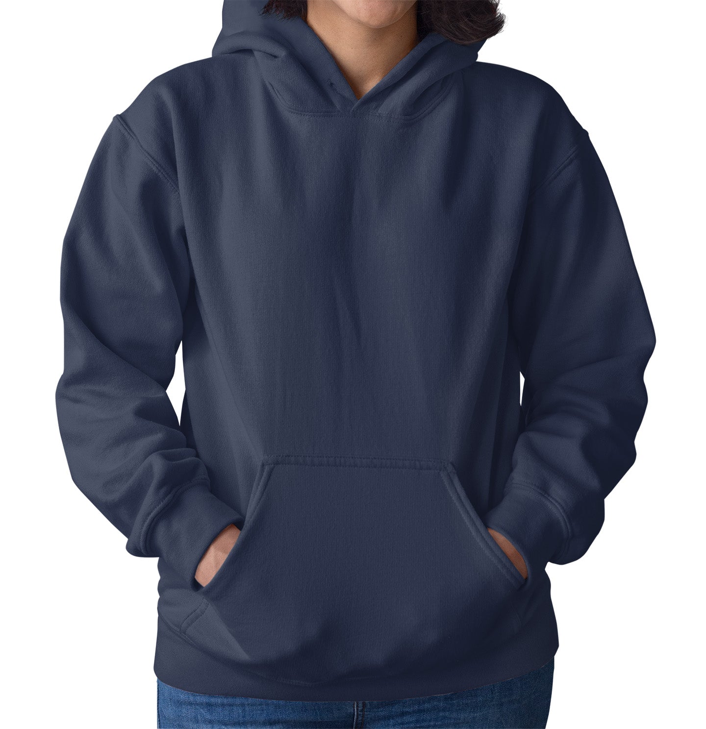 DTH Rams Athletics Full Color Sport Arch - Adult Unisex Hoodie Sweatshirt - Navy