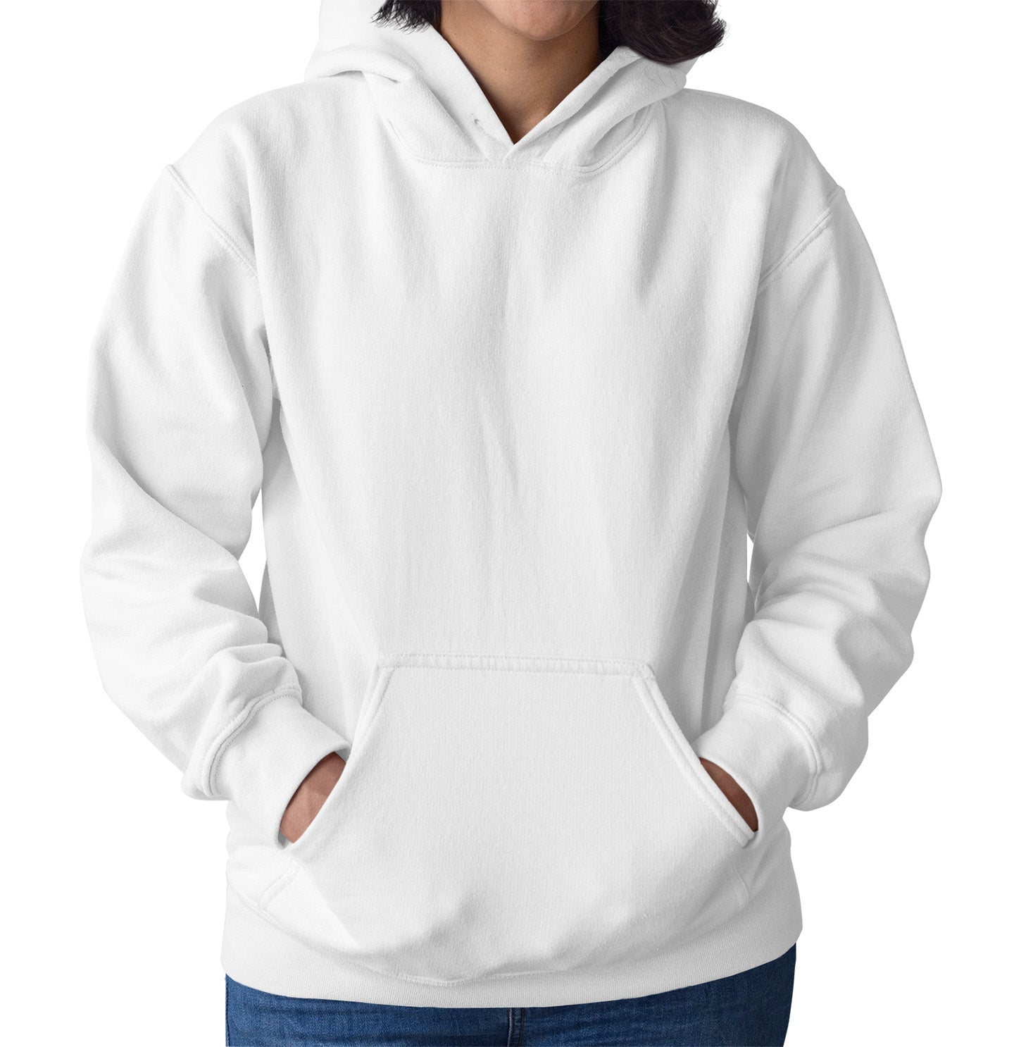 DTH Rams Athletics Full Color Sport Arch - Adult Unisex Hoodie Sweatshirt - White