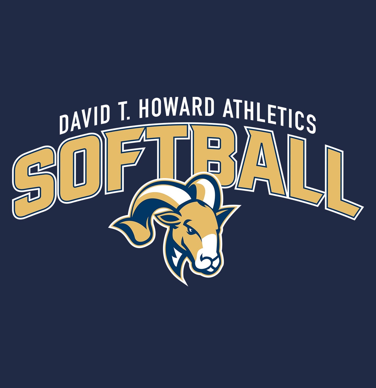 DTH Rams Athletics Full Color Sport Arch - Kids' Unisex Hoodie Sweatshirt - Graphic