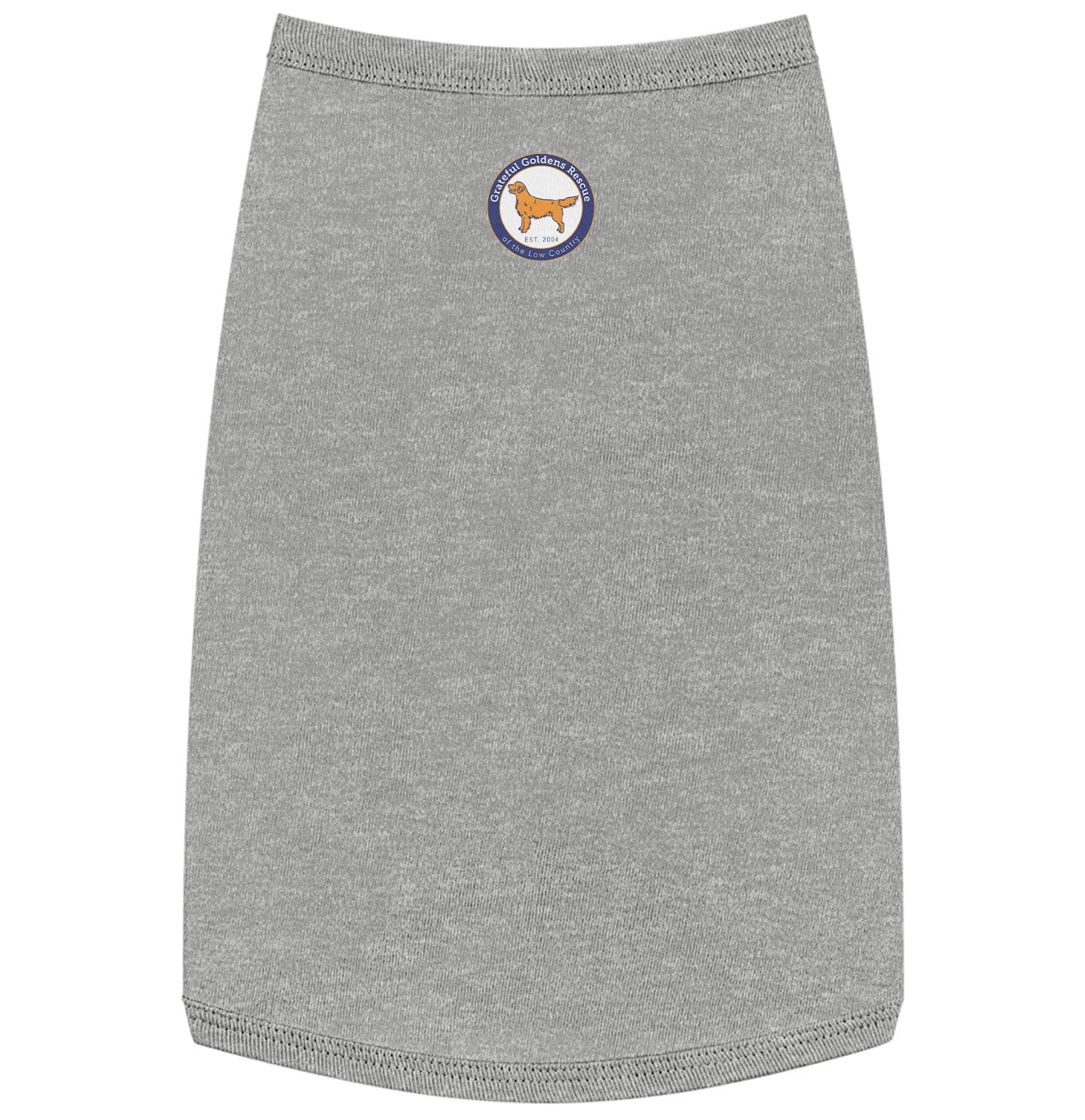 GGRLC Name and Number - Personalized Custom Pet Tank Top - Grey