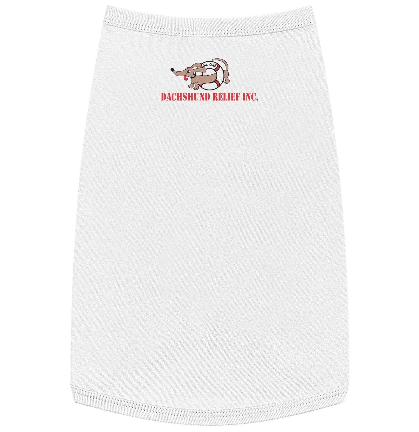 SCDR Name and Number - Personalized Custom Pet Tank Top - White