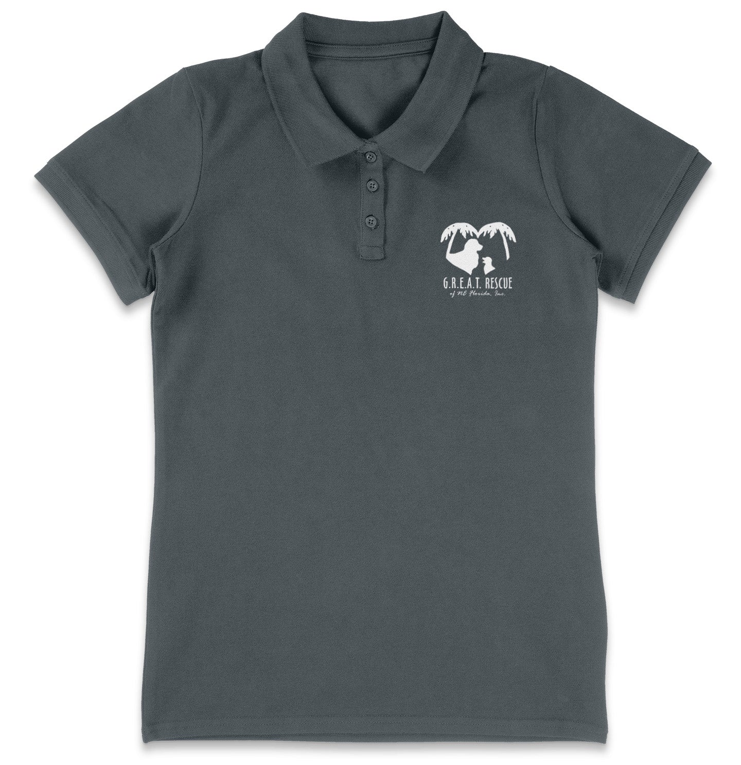 G.R.E.A.T. Rescue LC Logo - Women's Micro-Mesh Polo - Black - 3X-Large - Red