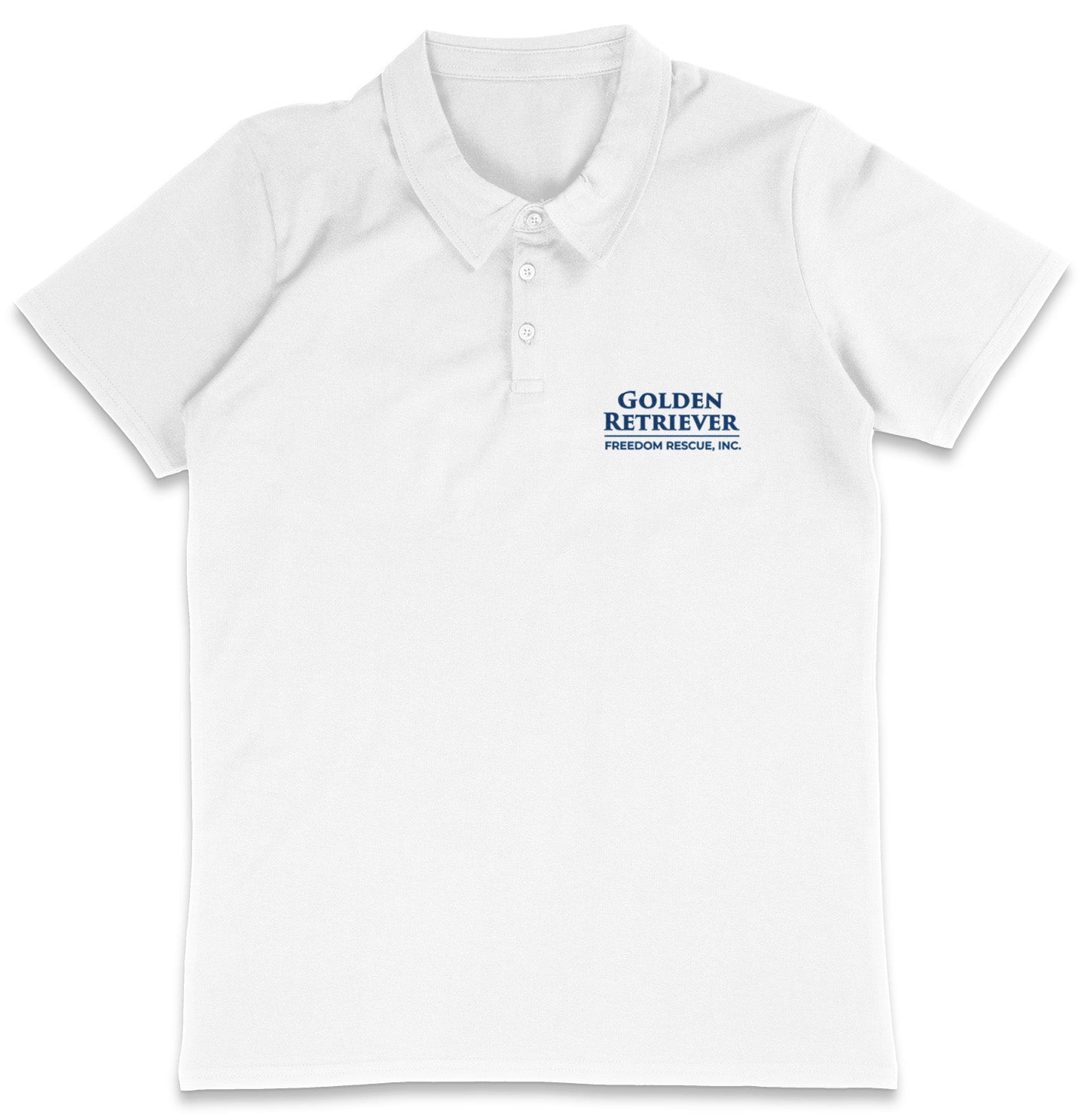 GRFR Text LC Logo - Adult Micro-Mesh Polo - Black - X-Large - White