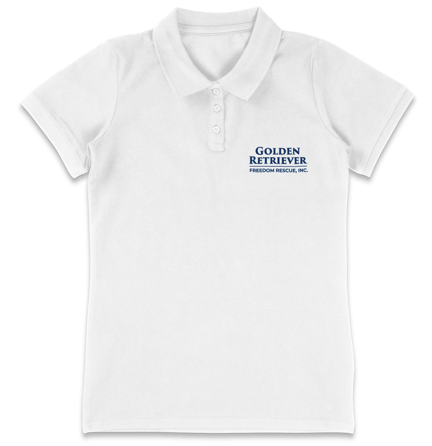 GRFR Text LC Logo - Women's Micro-Mesh Polo - Black - X-Large - White