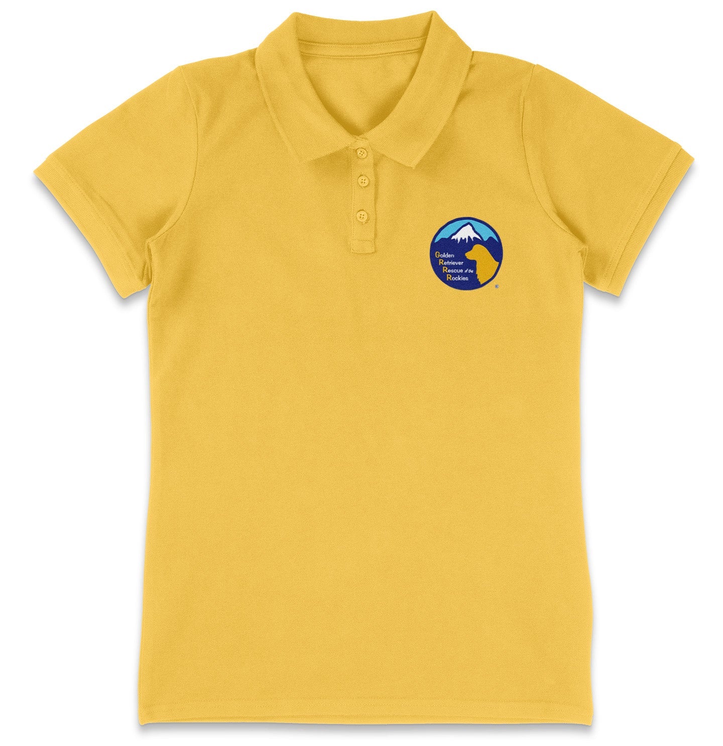 GRRR LC Logo - Women's Micro-Mesh Polo - Light Blue - 3X-Large - Yellow