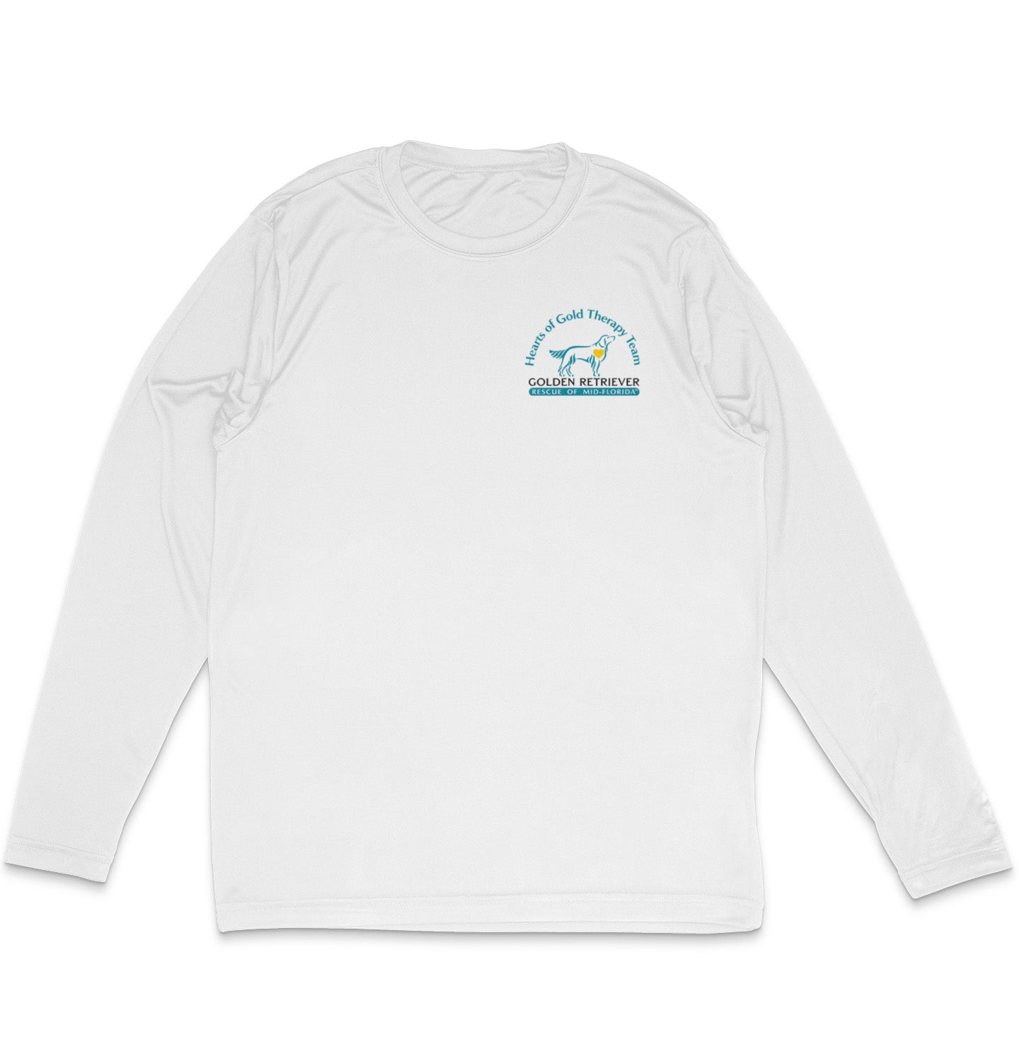 Hearts of Gold Left Chest Logo (Coordinators) - Adult Dri-Fit Long Sleeve T-shirt